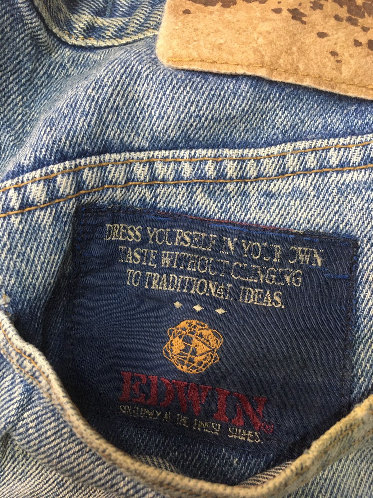 Edwin × Vintage vintage Edwin rusty blue wash distresed denim made in italy Size US 29 - 13 Thumbnail