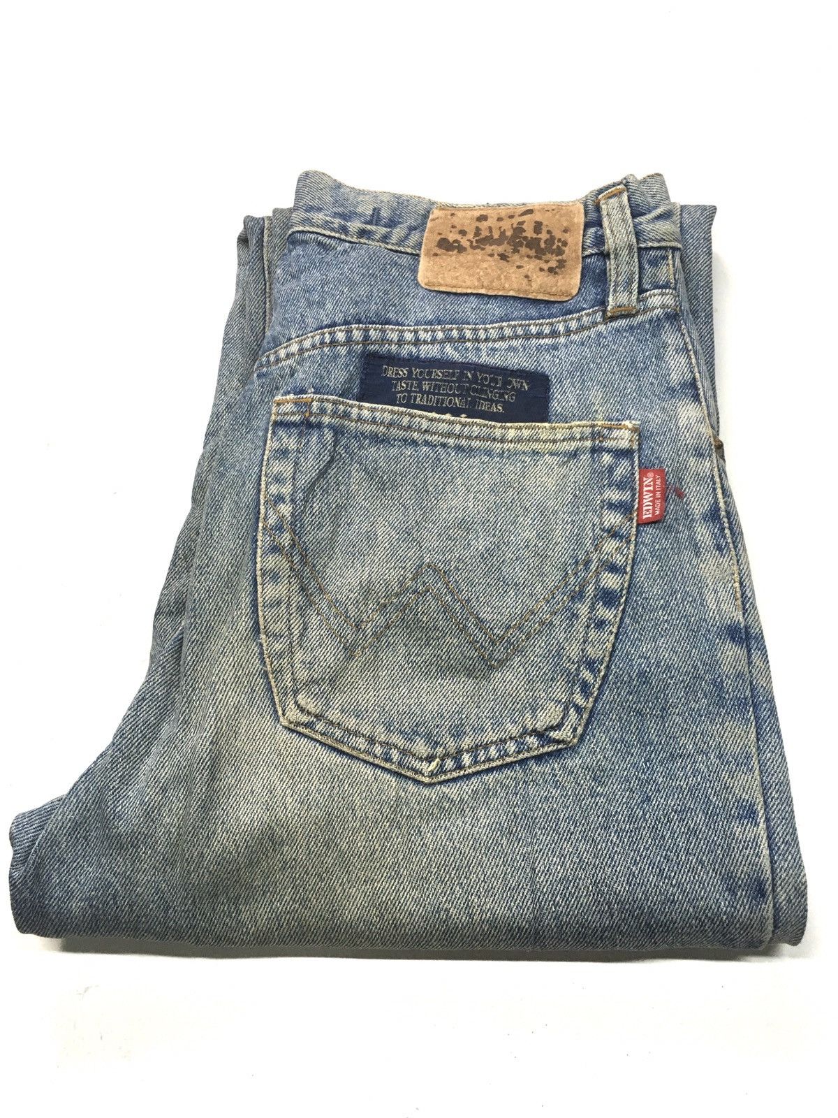 Edwin × Vintage vintage Edwin rusty blue wash distresed denim made in italy Size US 29 - 1 Thumbnail