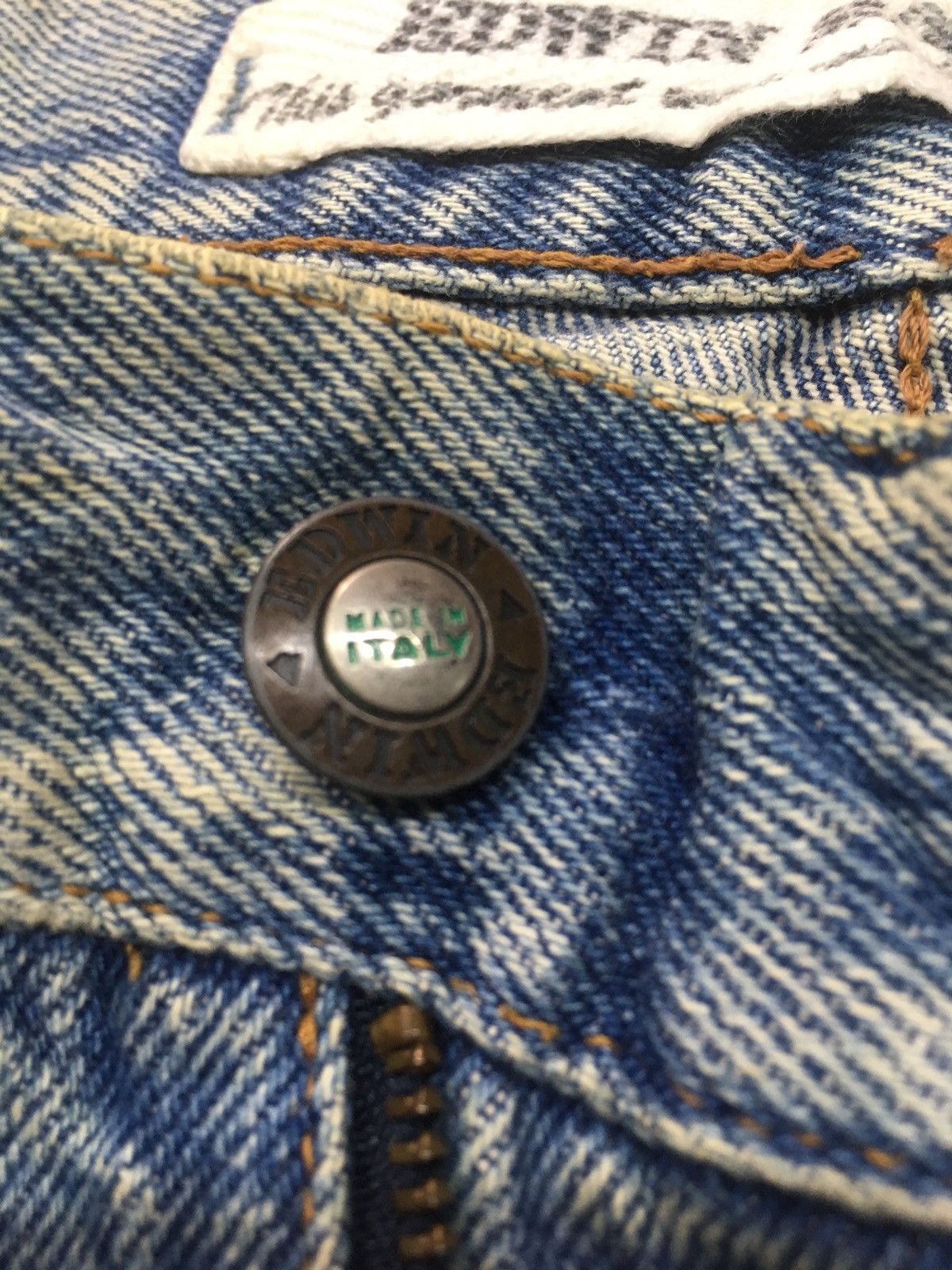 Edwin × Vintage vintage Edwin rusty blue wash distresed denim made in italy Size US 29 - 11 Thumbnail
