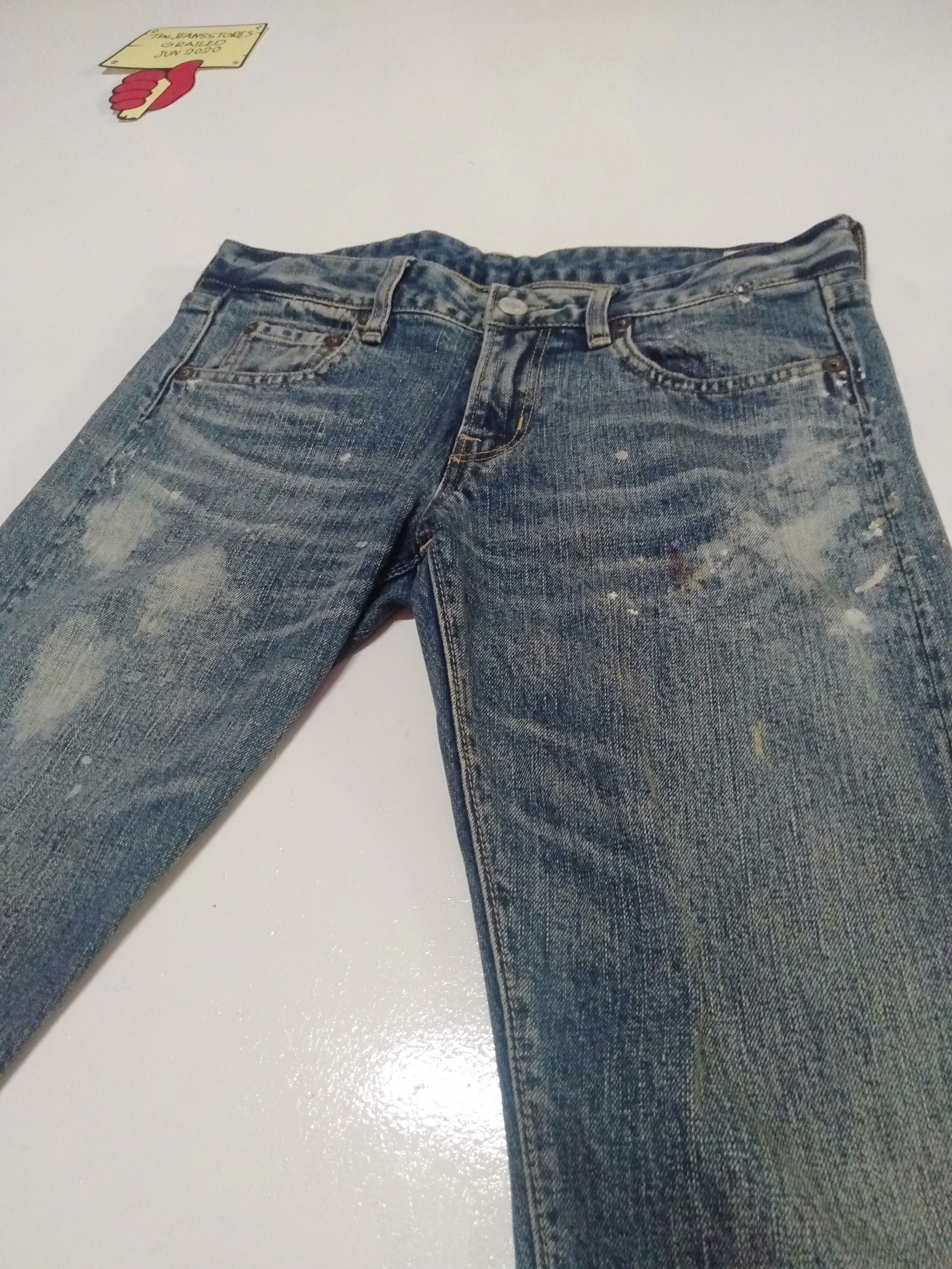 Vintage vintage selvage go to Hollywood art painting skinny fit Size US 30 / EU 46 - 9 Thumbnail