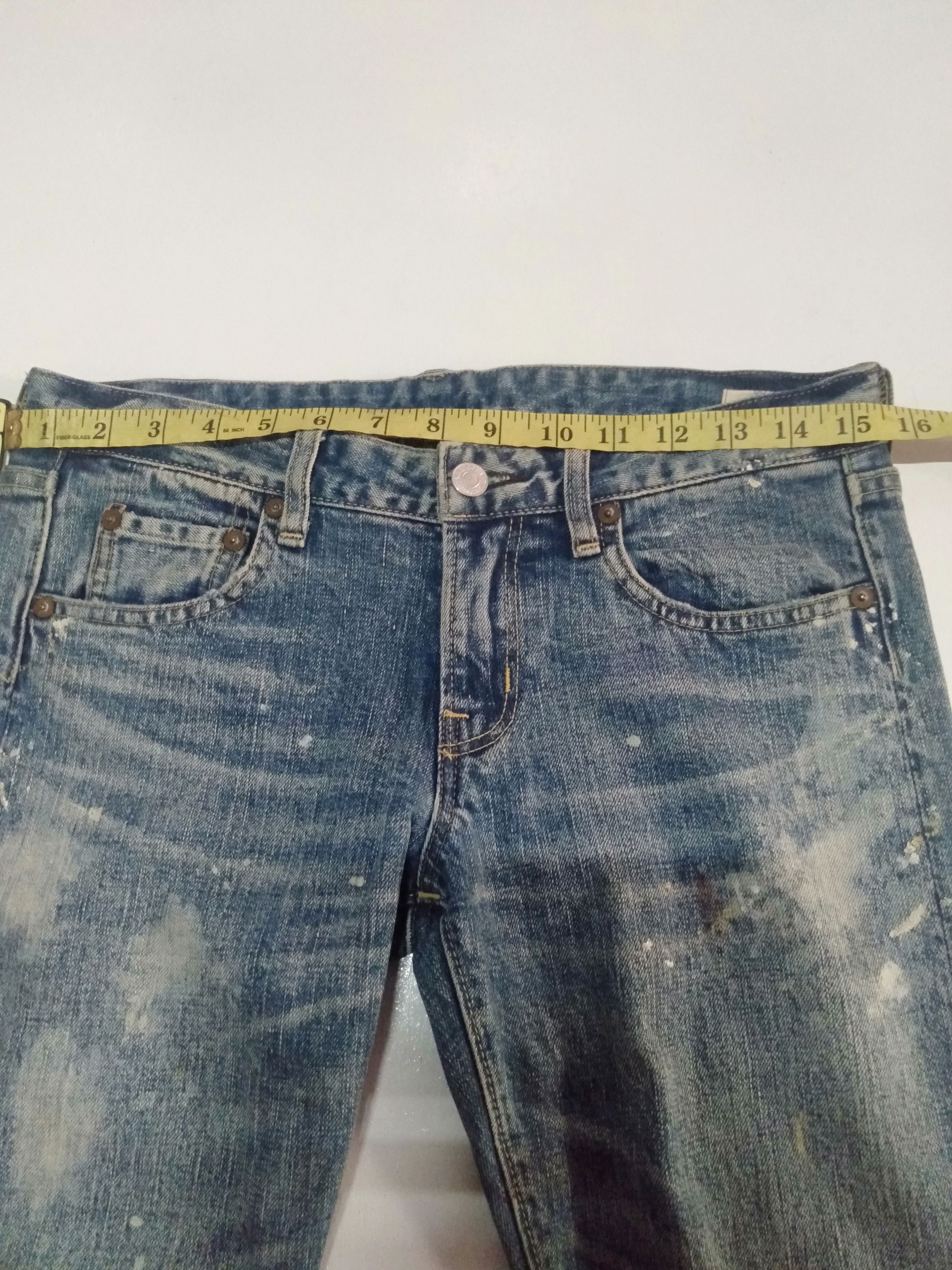 Vintage vintage selvage go to Hollywood art painting skinny fit Size US 30 / EU 46 - 4 Thumbnail