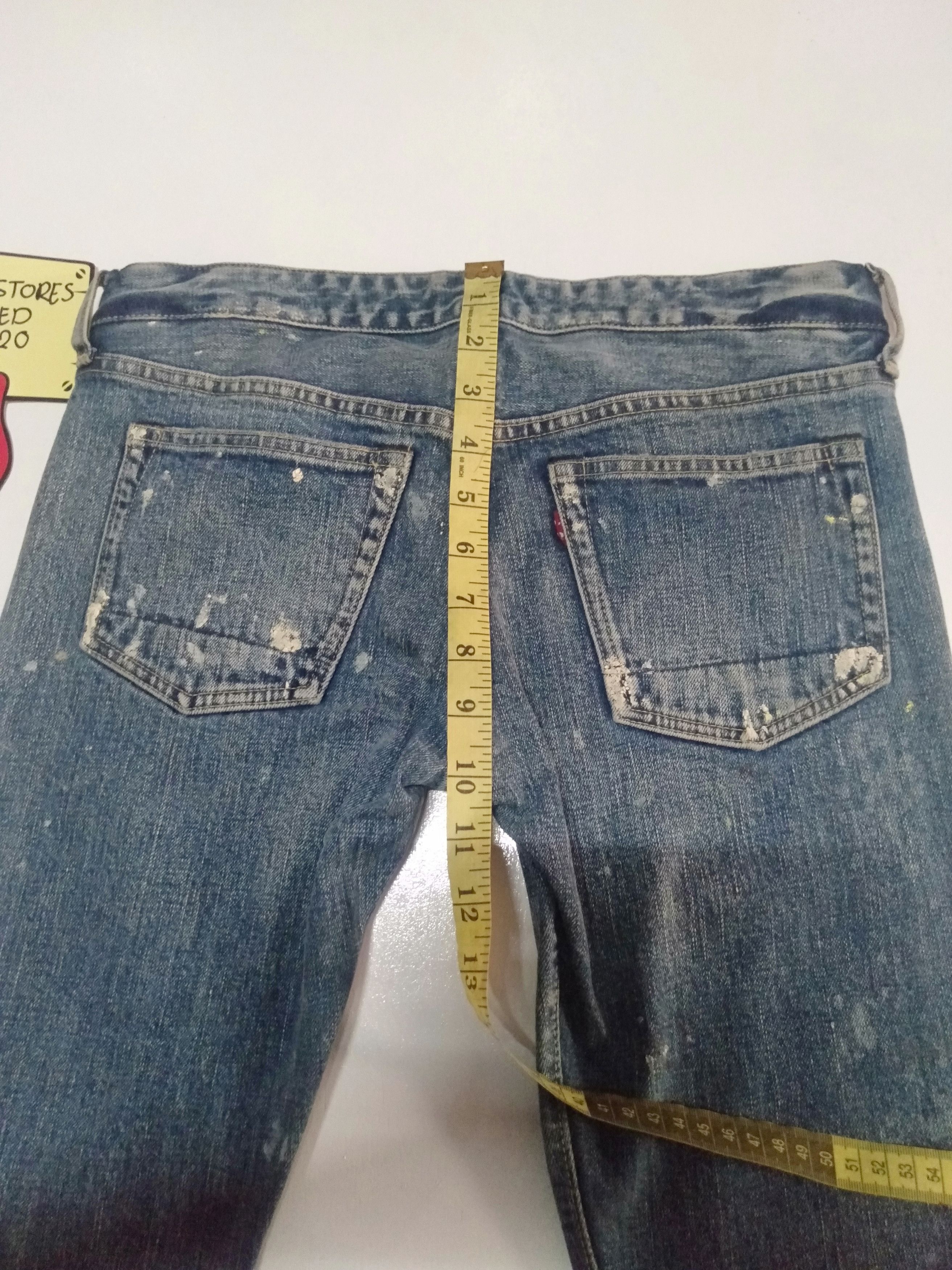 Vintage vintage selvage go to Hollywood art painting skinny fit Size US 30 / EU 46 - 5 Thumbnail
