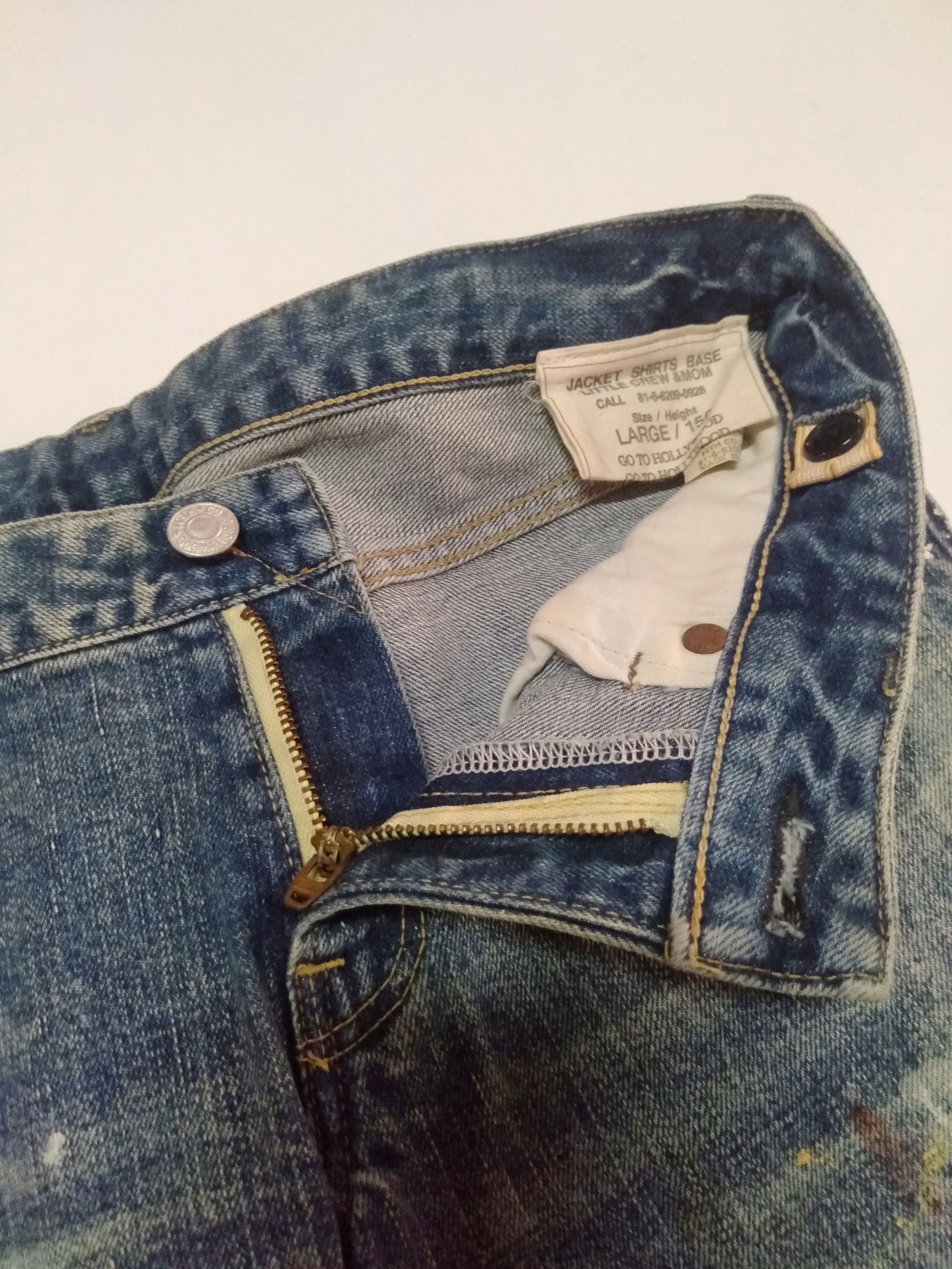 Vintage vintage selvage go to Hollywood art painting skinny fit Size US 30 / EU 46 - 6 Thumbnail