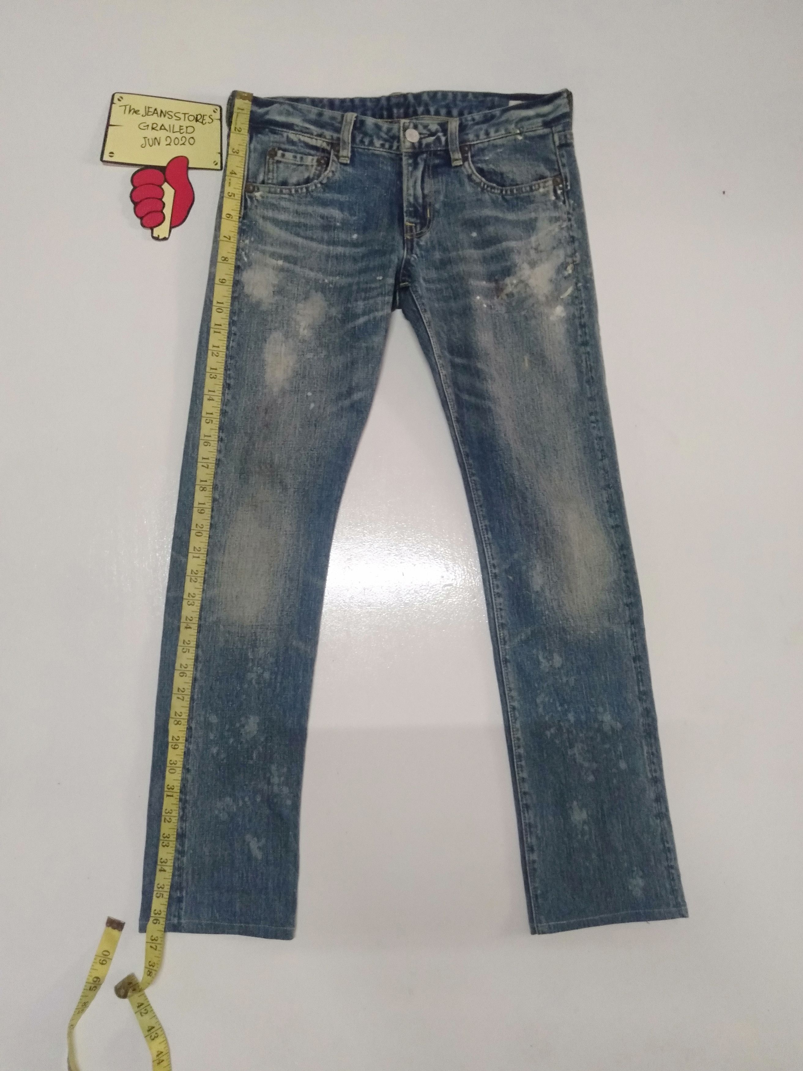 Vintage vintage selvage go to Hollywood art painting skinny fit Size US 30 / EU 46 - 2 Thumbnail