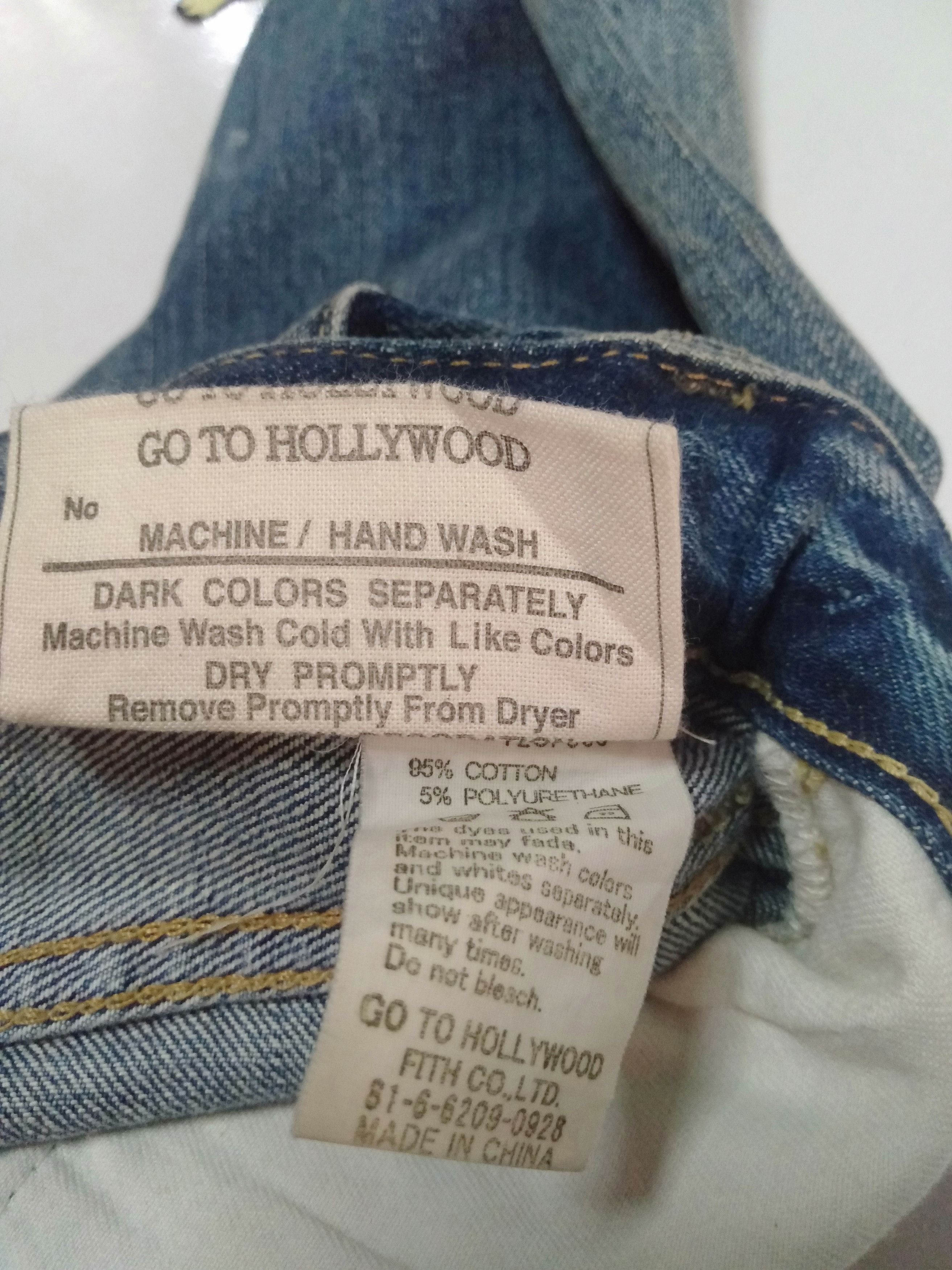 Vintage vintage selvage go to Hollywood art painting skinny fit Size US 30 / EU 46 - 11 Thumbnail