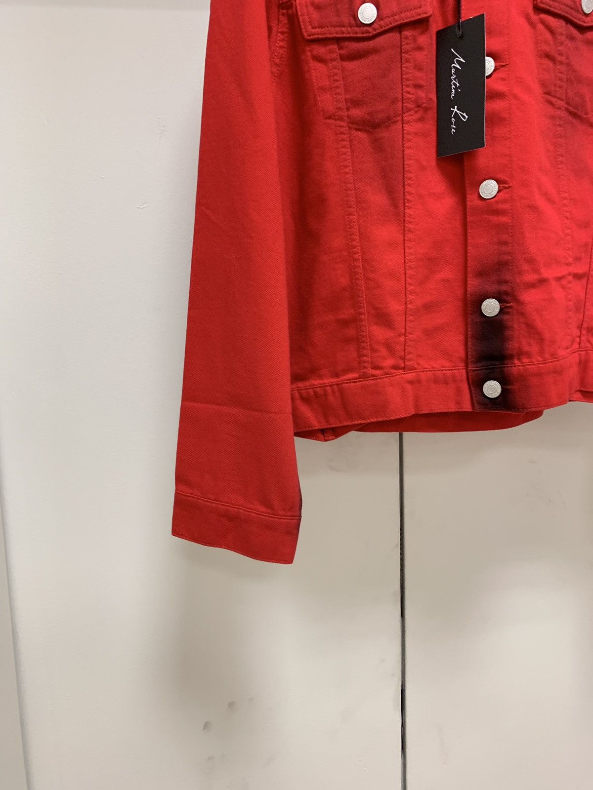 Martine Rose Zip Denim Jacket in Black / Red Size US XS / EU 42 / 0 - 4 Thumbnail