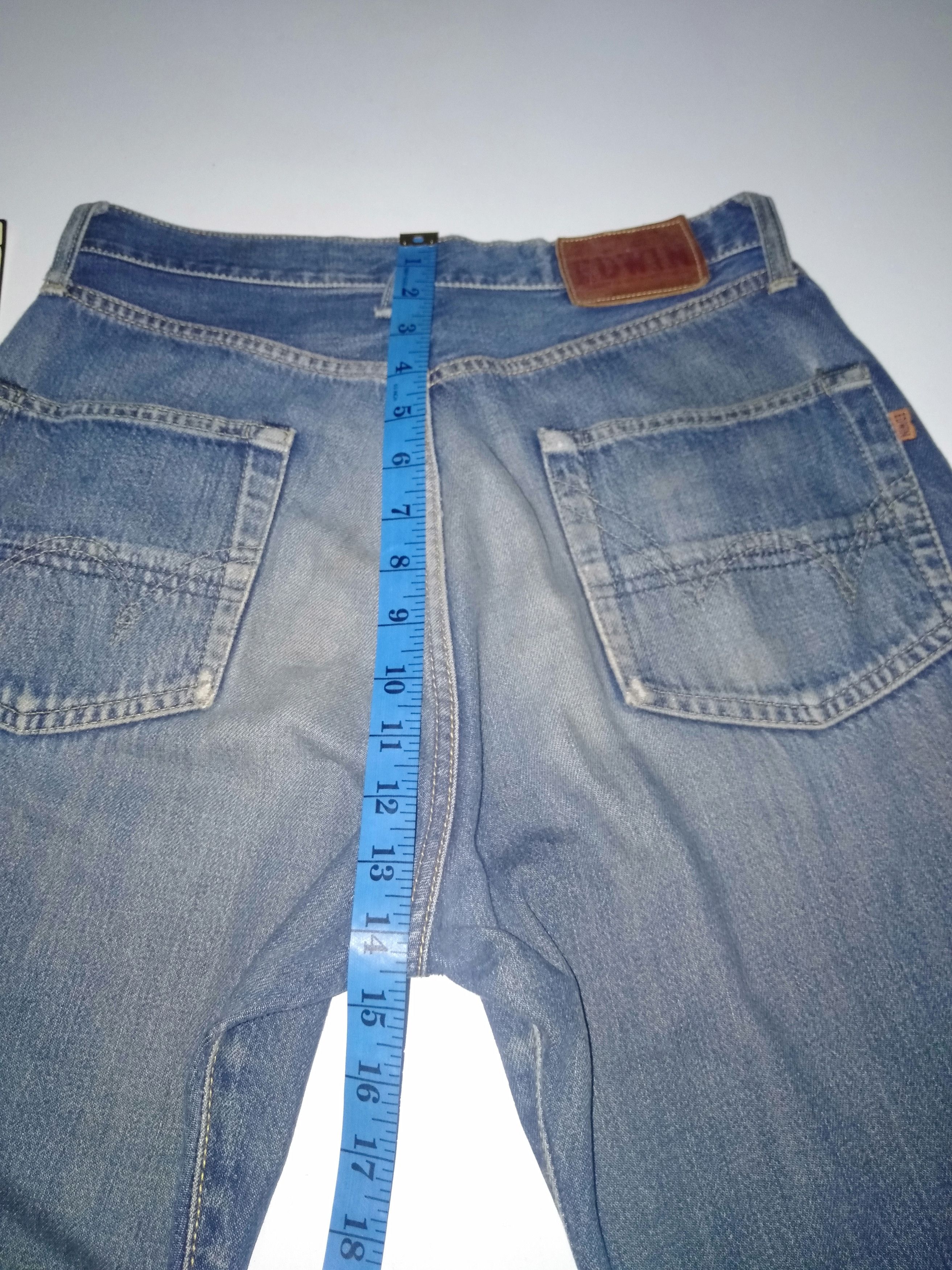 vintage selvage Edwin lot 505 distressed denim