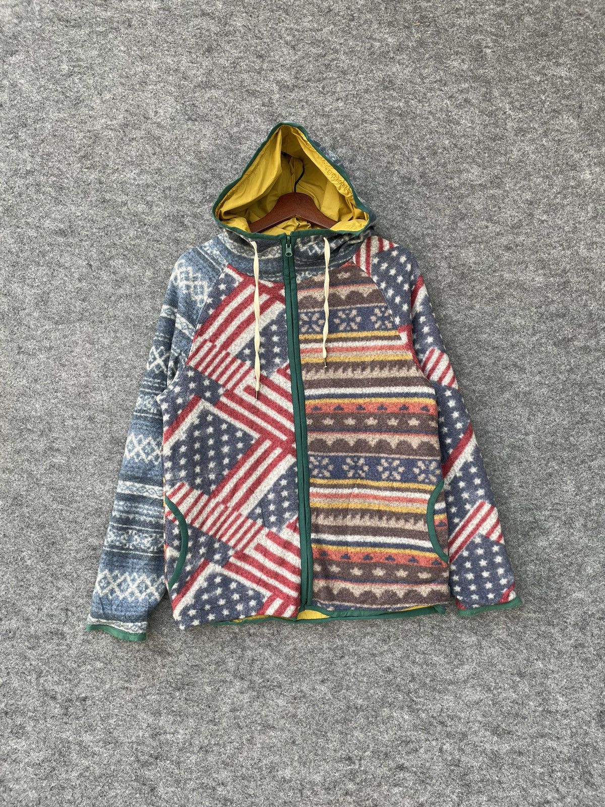 Japanese Brand POWER TO THE PEOPLE PRINTED FLEECE HOODIE Size US M / EU 48-50 / 2 - 1 Thumbnail