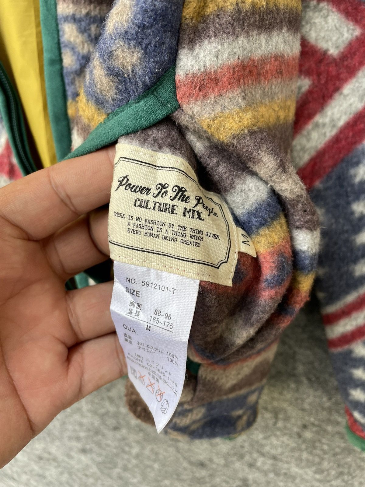 Japanese Brand POWER TO THE PEOPLE PRINTED FLEECE HOODIE Size US M / EU 48-50 / 2 - 4 Thumbnail