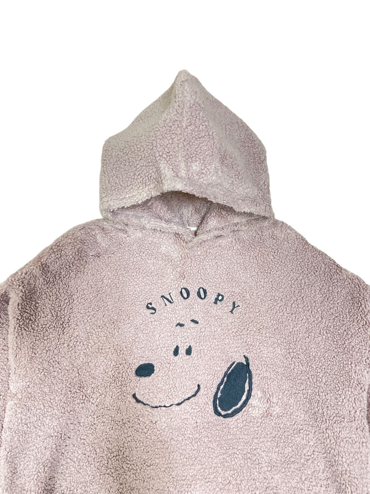 Cartoon Network Peanuts Snoopy Deep Pile Fleece Fluffy Hoodie Size L / US 10 / IT 46 - 2 Thumbnail