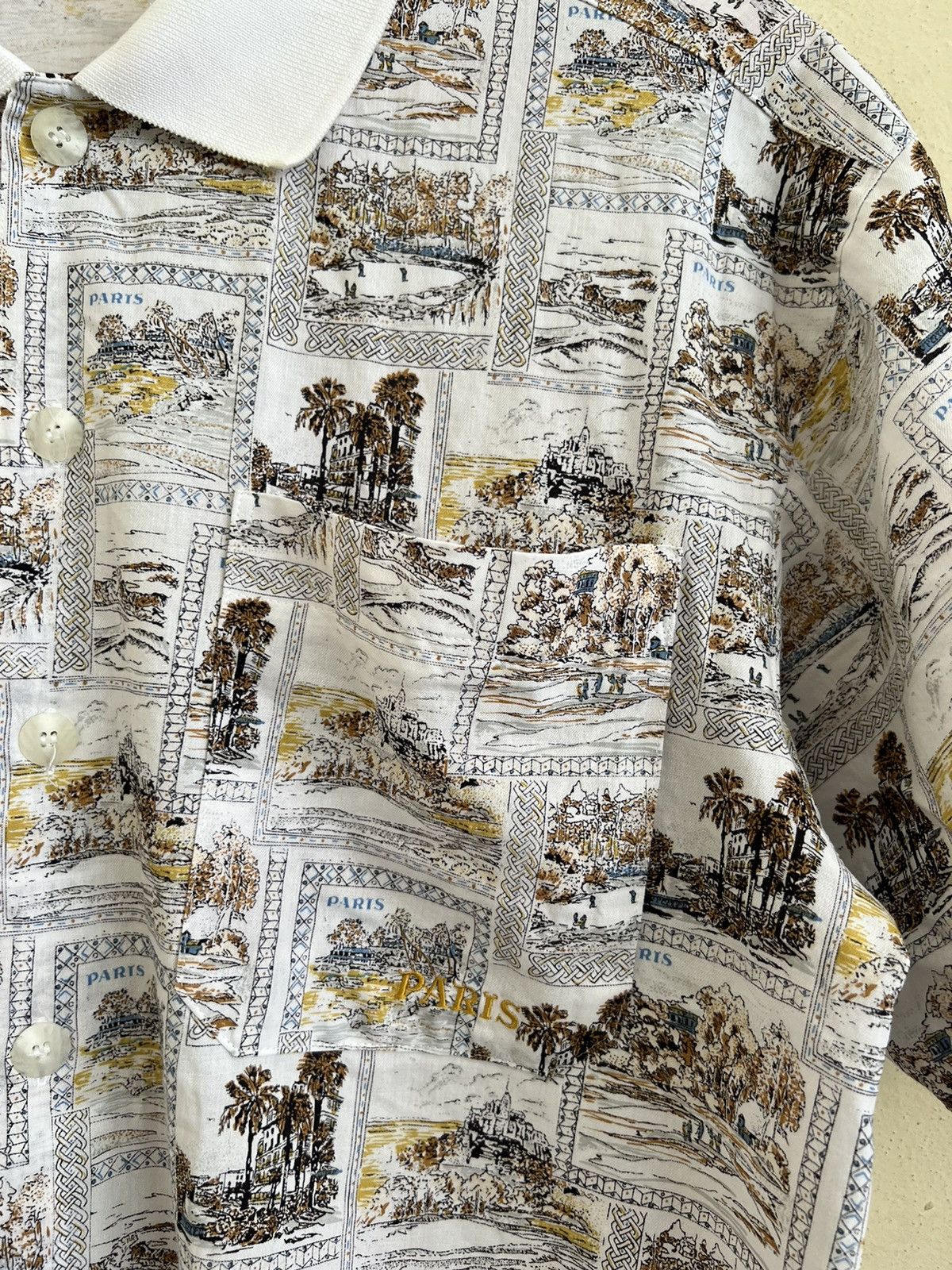 Other × Vintage Vintage Paris Sport Fashion button up shirt Size US L / EU 52-54 / 3 - 4 Thumbnail