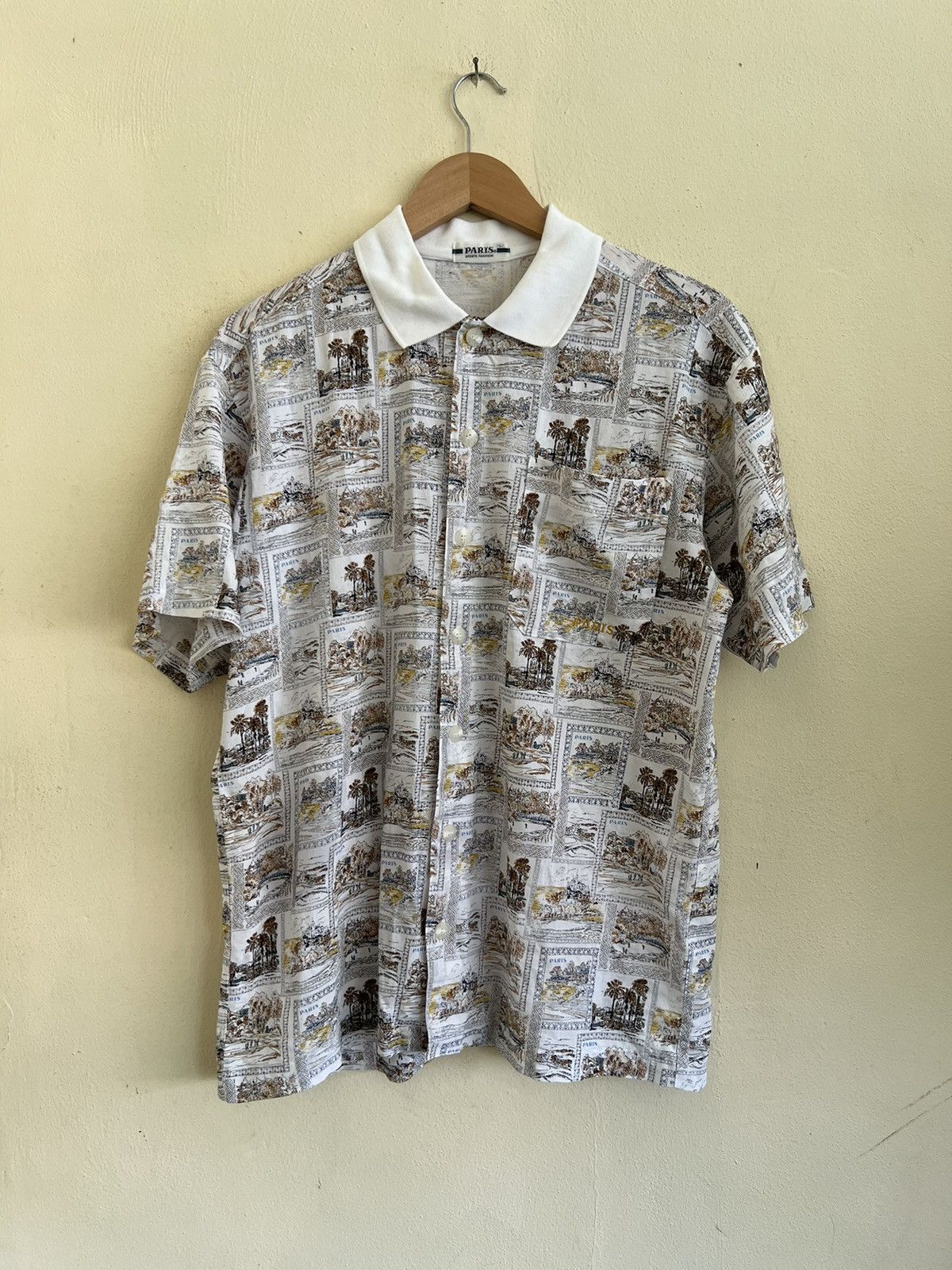 Other × Vintage Vintage Paris Sport Fashion button up shirt Size US L / EU 52-54 / 3 - 1 Thumbnail