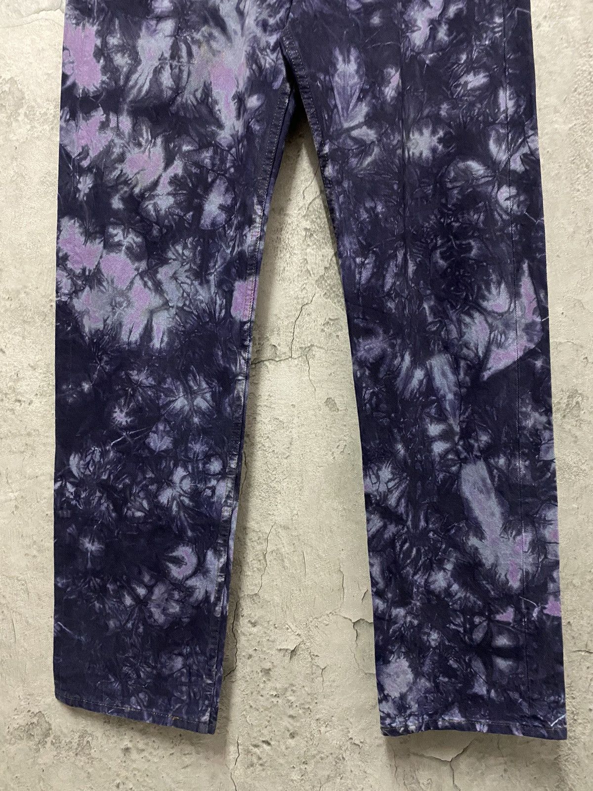 Levi's Vintage Levis 501 532 Button Psychedelic Tie Dye Denim Size US 32 / EU 48 - 6 Thumbnail