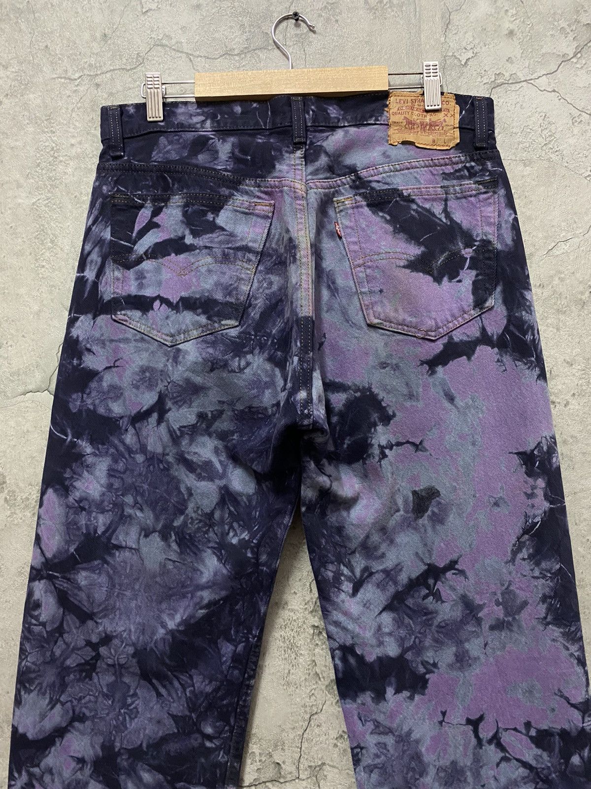 Levi's Vintage Levis 501 532 Button Psychedelic Tie Dye Denim Size US 32 / EU 48 - 11 Thumbnail