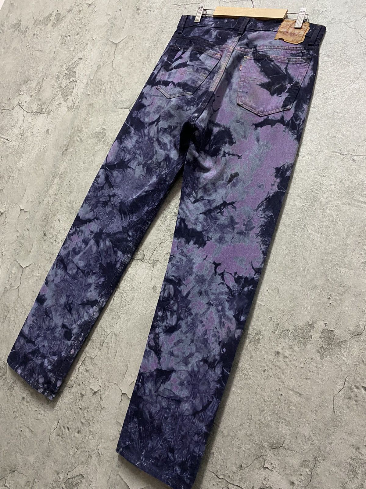 Levi's Vintage Levis 501 532 Button Psychedelic Tie Dye Denim Size US 32 / EU 48 - 10 Thumbnail