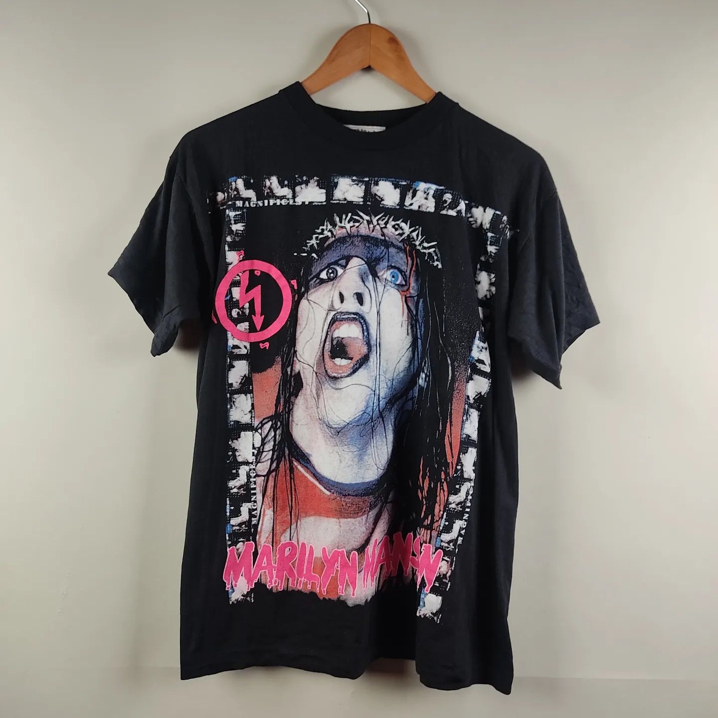 Band Tees × Marilyn Manson × Vintage 1996 Marilyn Manson Antichrist Superstar Jesus Christ 90's Size US L / EU 52-54 / 3 - 1 Thumbnail