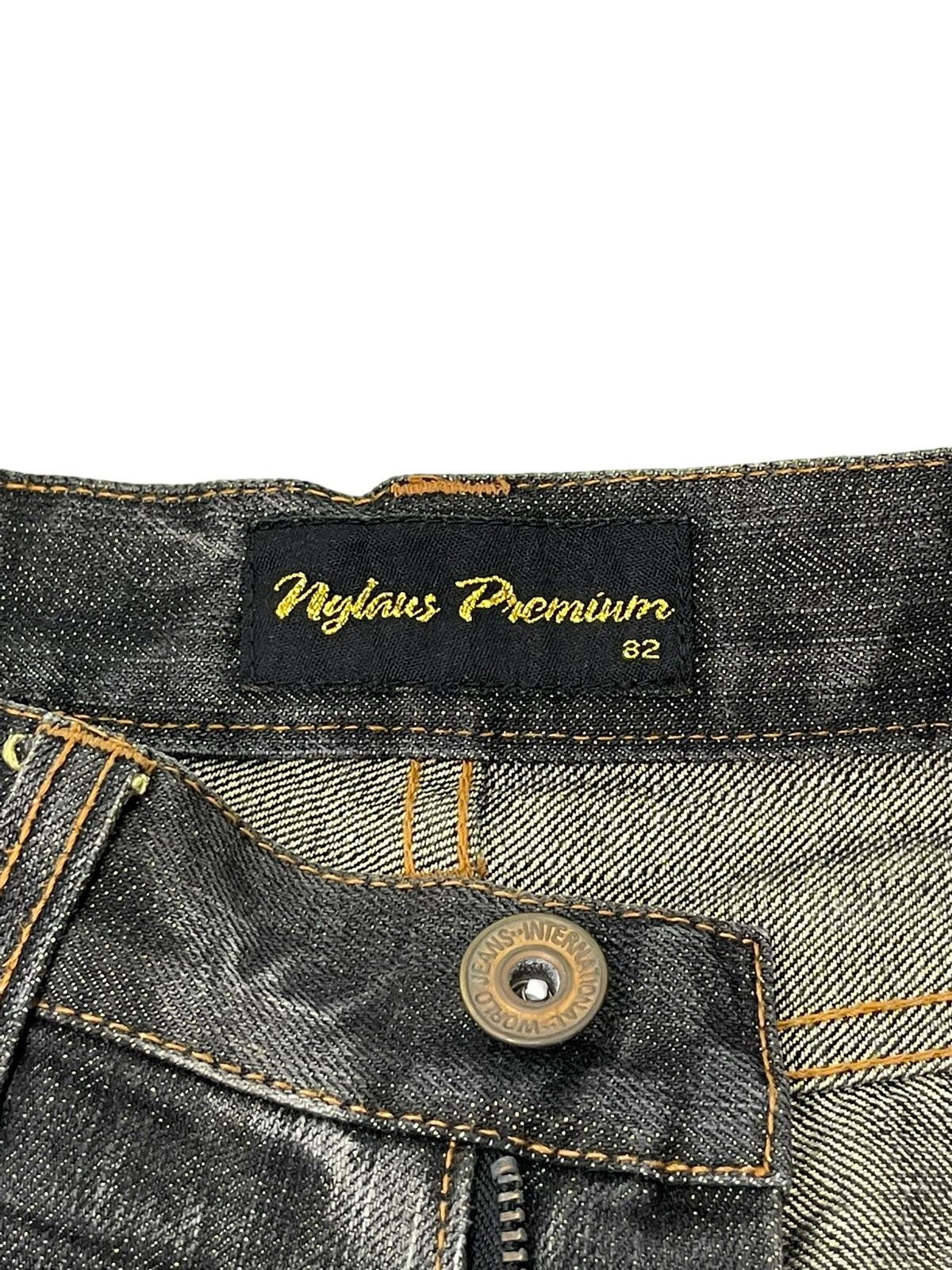 Flare Jeans Nylaus Distress Denim Honeycomb Painted 1🟦8
