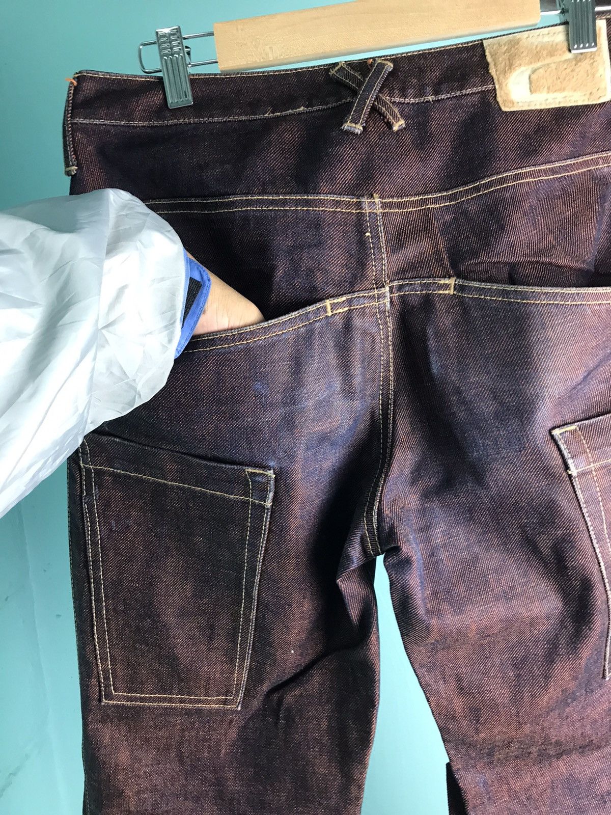 Vintage Beauty:Beast rabbit Pocket Jeans