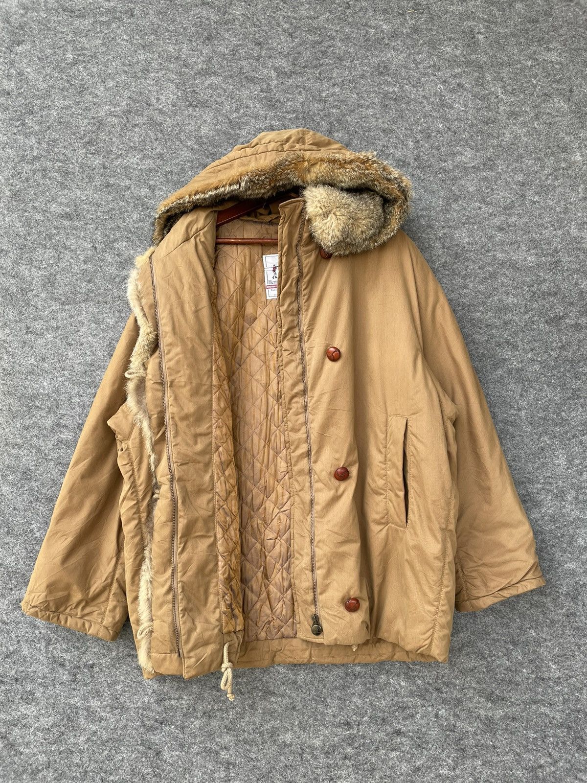 Henry Cotton's VINTAGE HENRY COTTONS FUR LONG JACKET Size US L / EU 52-54 / 3 - 5 Thumbnail