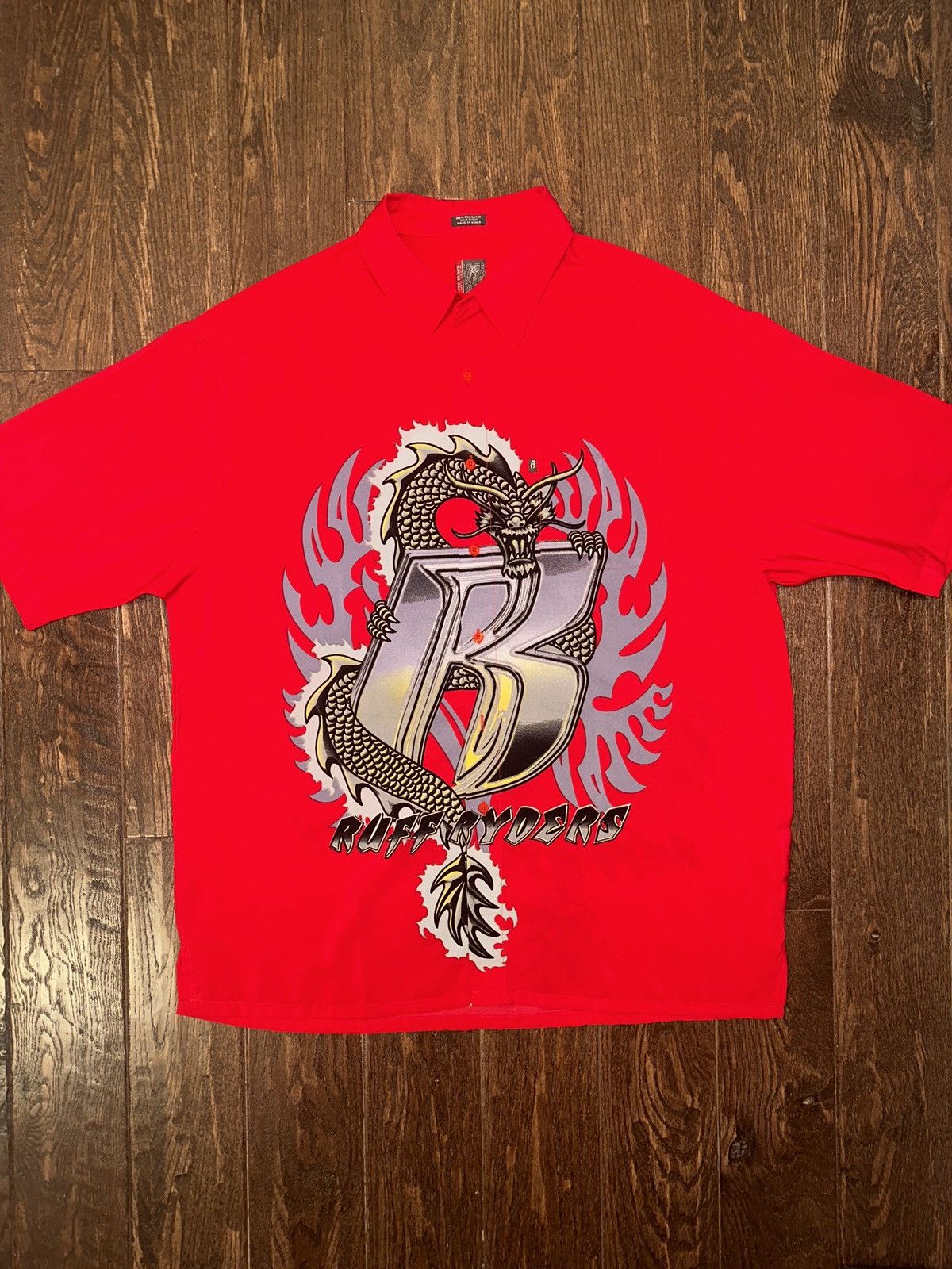 Vintage Ruff Ryders Dragon Button up