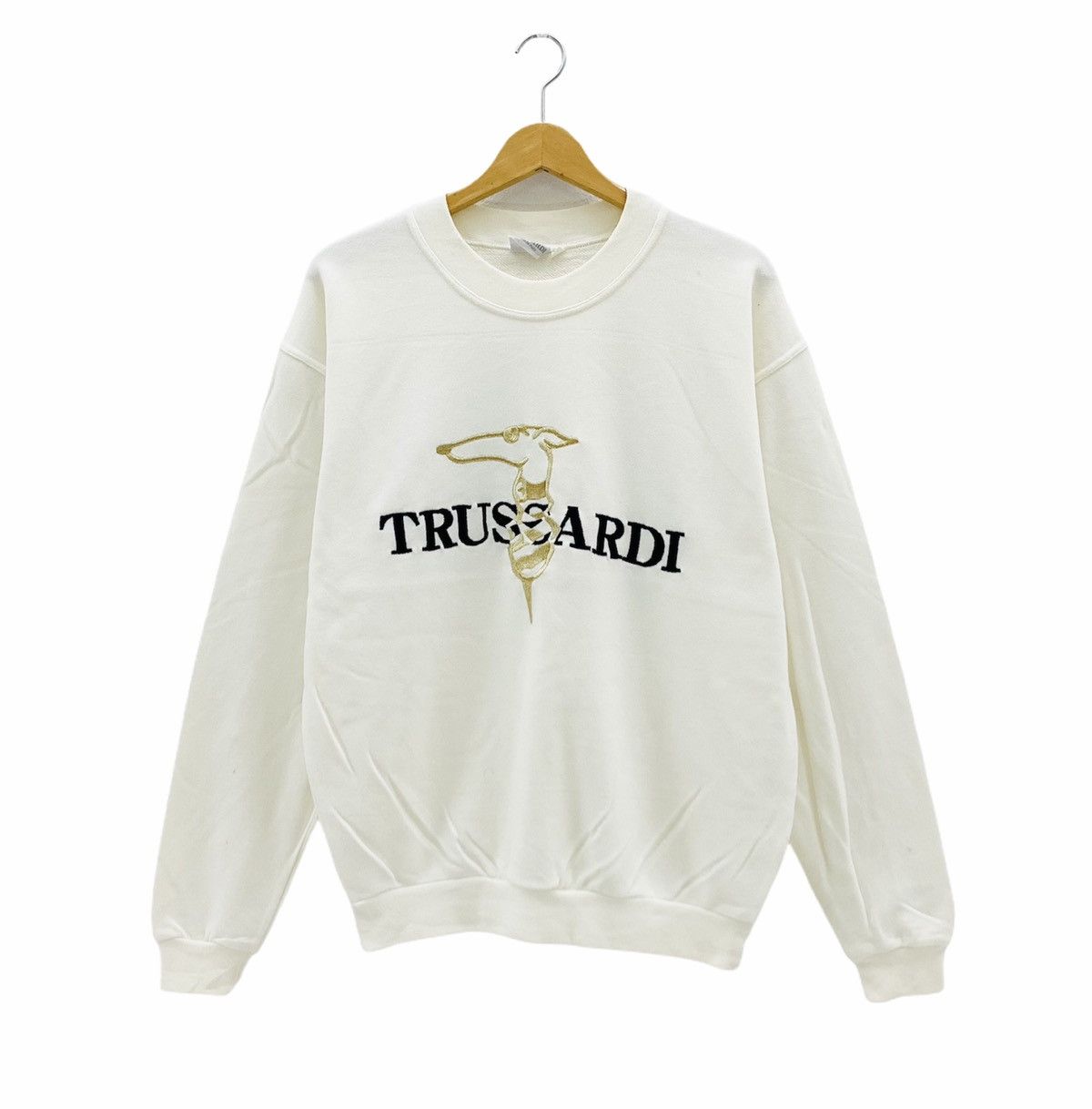 Trussardi Vintage 90s Trussardi Italy Crewneck Sweatshirt Size US M / EU 48-50 / 2 - 1 Thumbnail