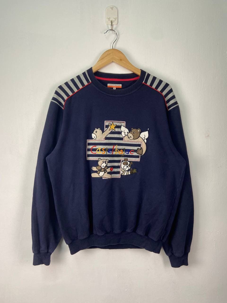 Jean Charles De Castelbajac × Vintage Vintage J c Castelbajac Sweatshirt Jumper Big Logo Size US L / EU 52-54 / 3 - 1 Thumbnail