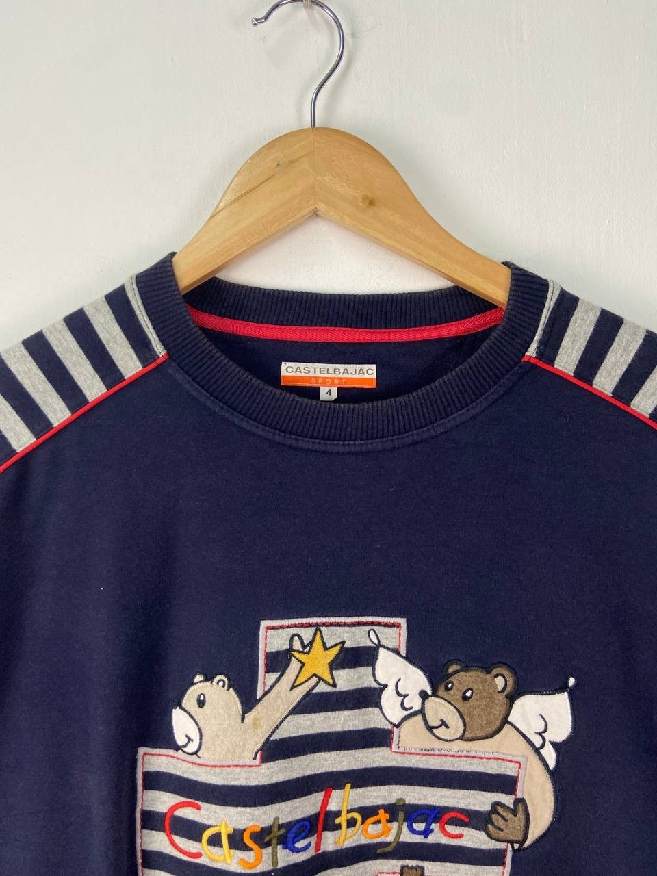 Jean Charles De Castelbajac × Vintage Vintage J c Castelbajac Sweatshirt Jumper Big Logo Size US L / EU 52-54 / 3 - 3 Thumbnail