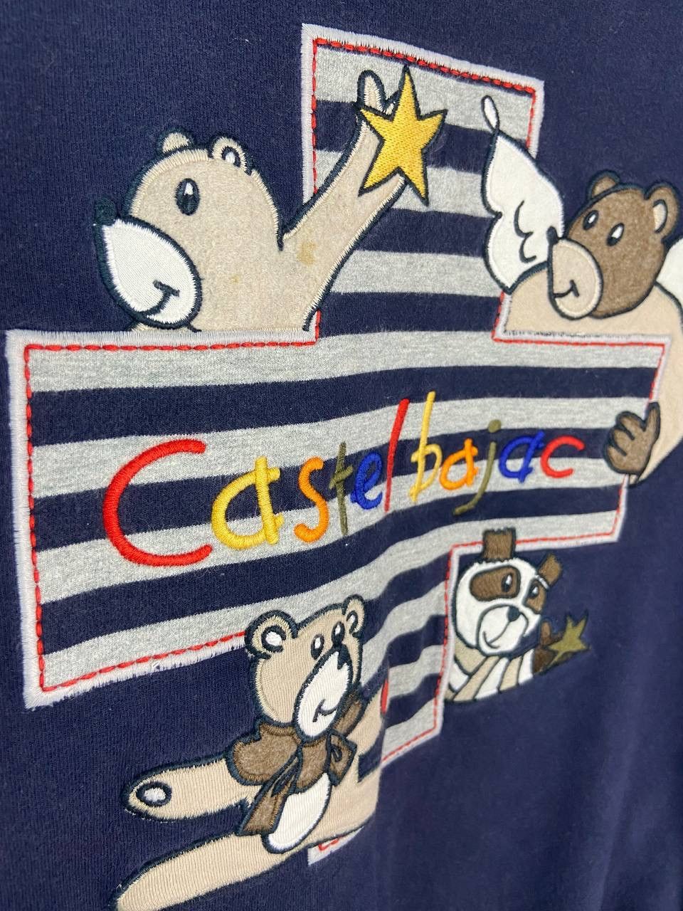 Jean Charles De Castelbajac × Vintage Vintage J c Castelbajac Sweatshirt Jumper Big Logo Size US L / EU 52-54 / 3 - 5 Thumbnail
