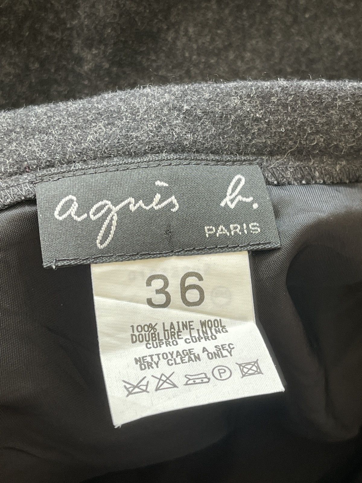 agnes b. Agnes B. Wool Skirt Size 26" / US 2 / IT 38 - 4 Thumbnail