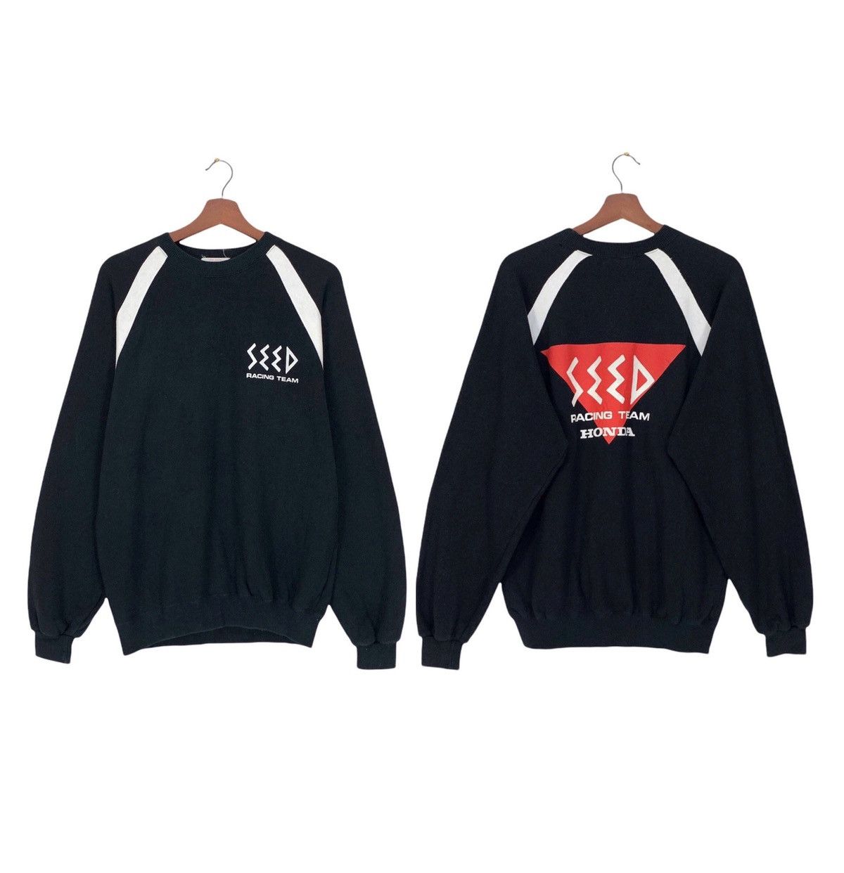 image of Seed Racing Team Honda Sweatshirt Big Logo in Black, Men's (Size Medium)