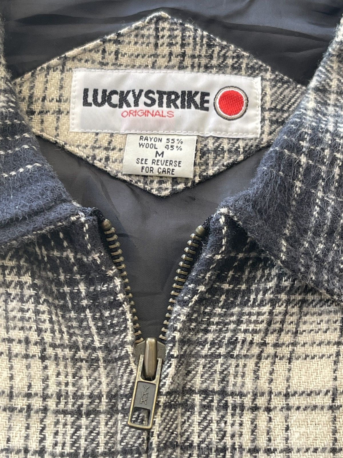 Japanese Brand Vintage Lucky Strike Wool Tartan Jacket Size US M / EU 48-50 / 2 - 8 Thumbnail