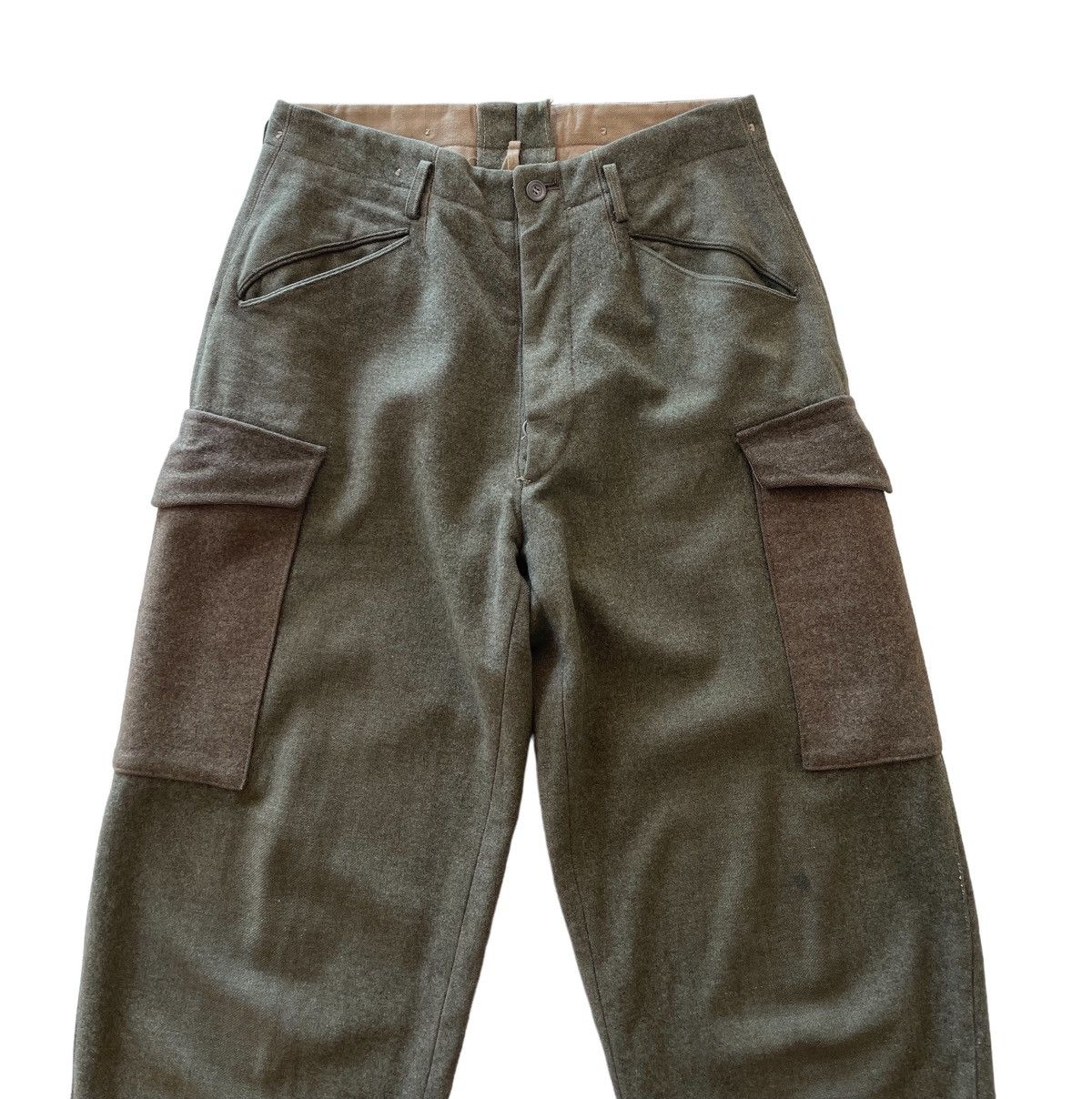 Vintage RARE!!! 1940s WWII Swedish Wool Military Trousers Pants Size US 31 - 4 Thumbnail