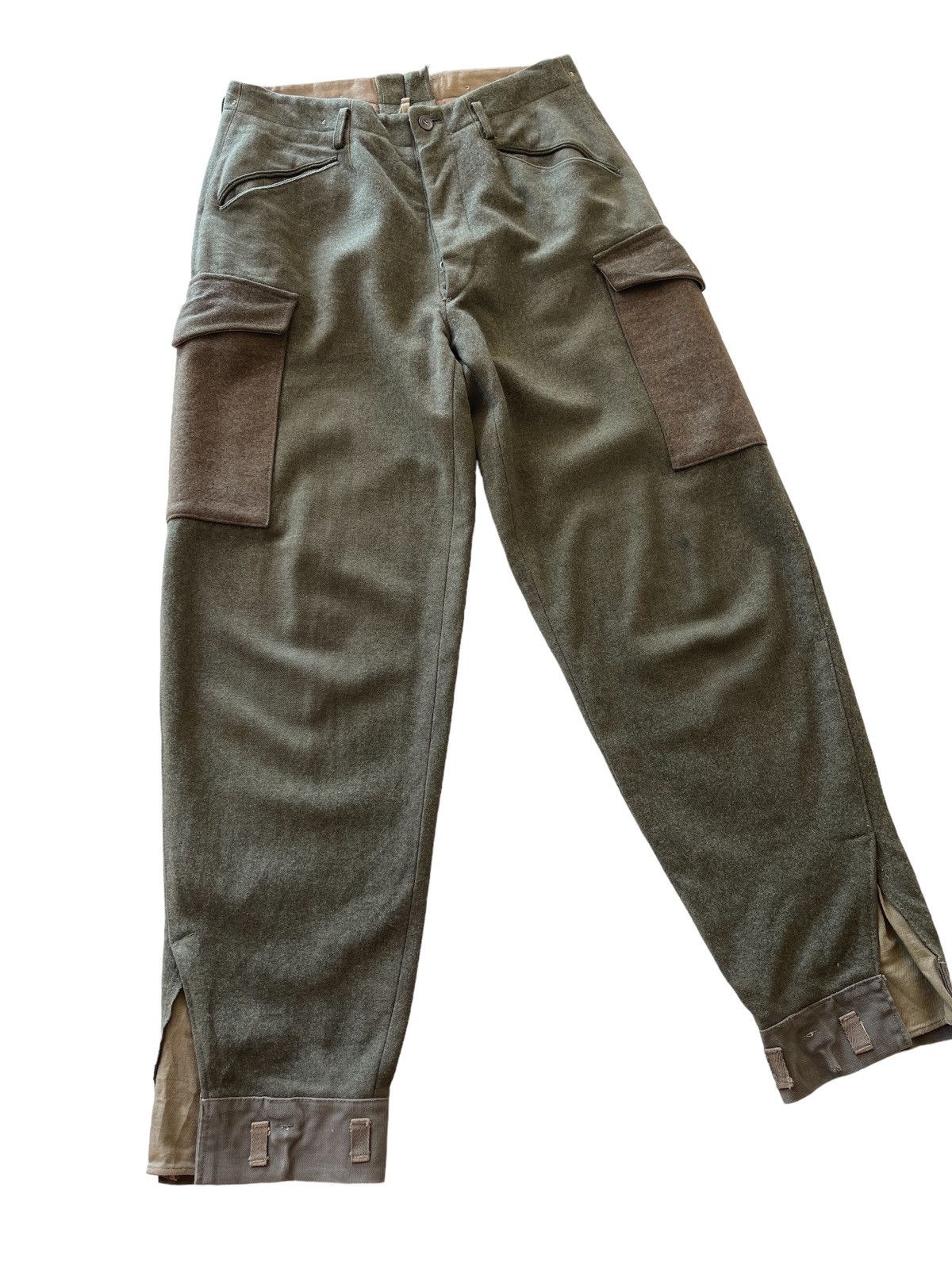 Vintage RARE!!! 1940s WWII Swedish Wool Military Trousers Pants Size US 31 - 6 Thumbnail