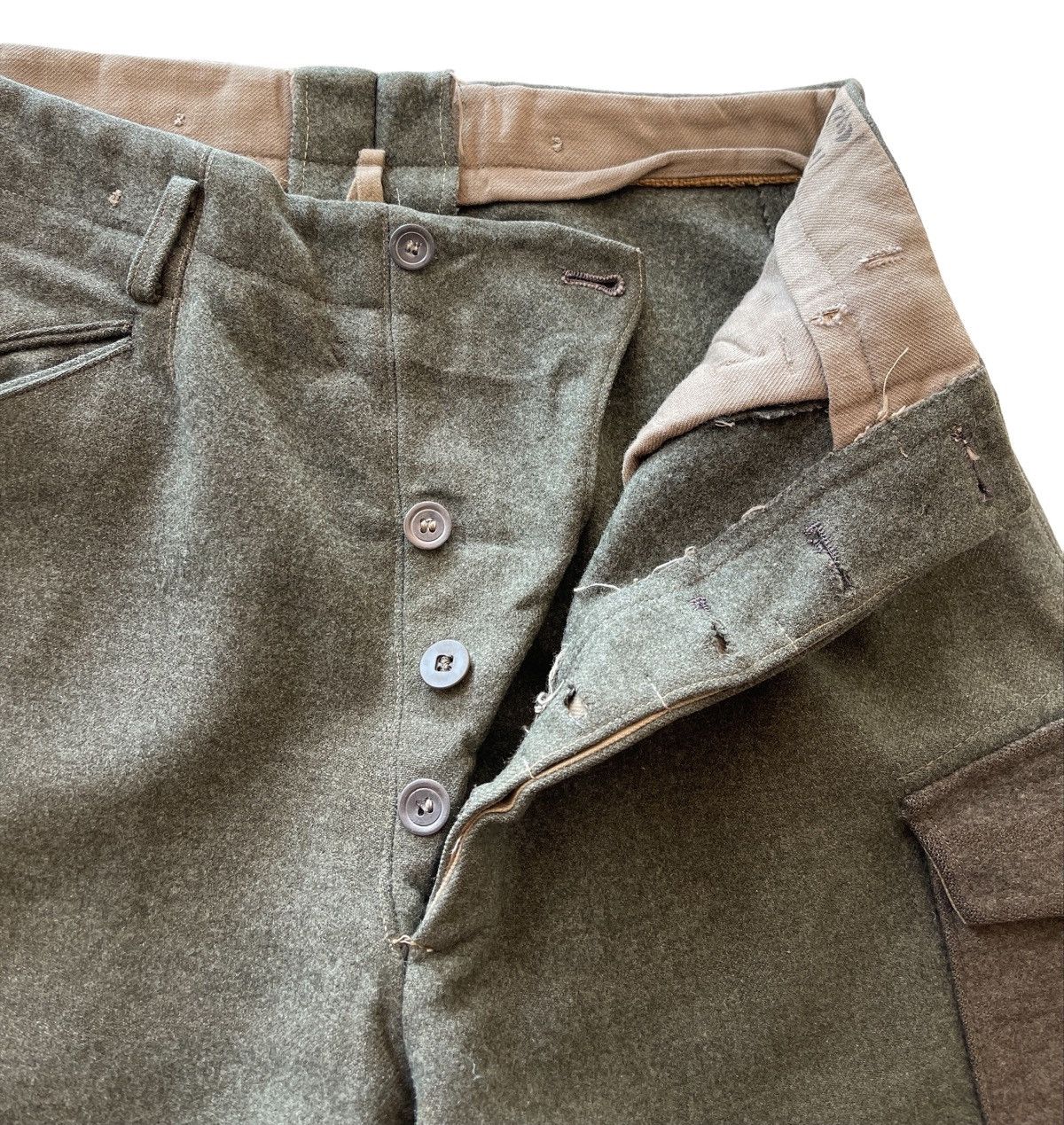Vintage RARE!!! 1940s WWII Swedish Wool Military Trousers Pants Size US 31 - 9 Thumbnail