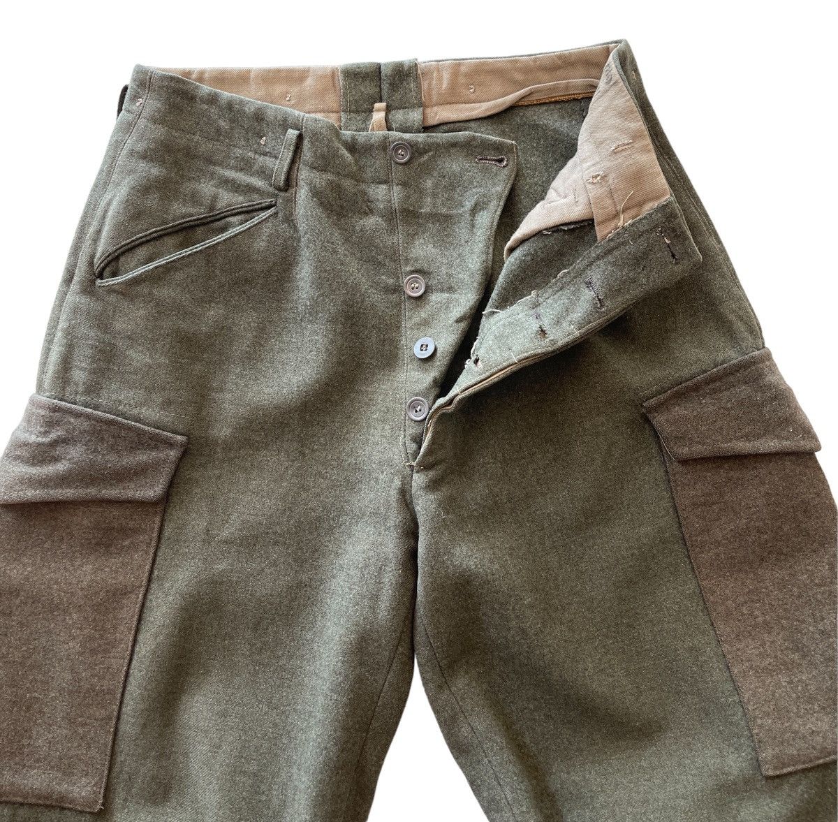 Vintage RARE!!! 1940s WWII Swedish Wool Military Trousers Pants Size US 31 - 8 Thumbnail