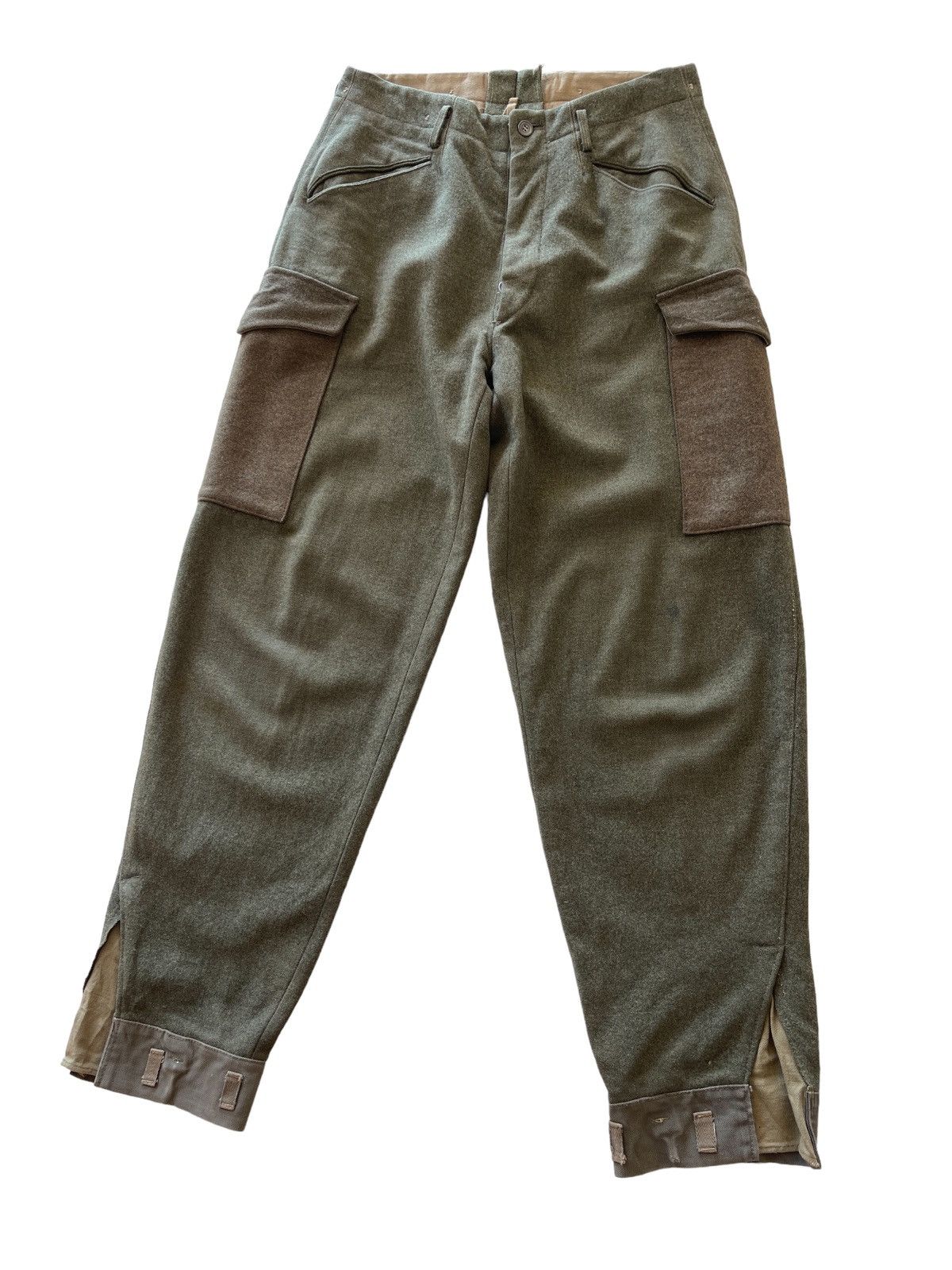 Vintage RARE!!! 1940s WWII Swedish Wool Military Trousers Pants Size US 31 - 5 Thumbnail