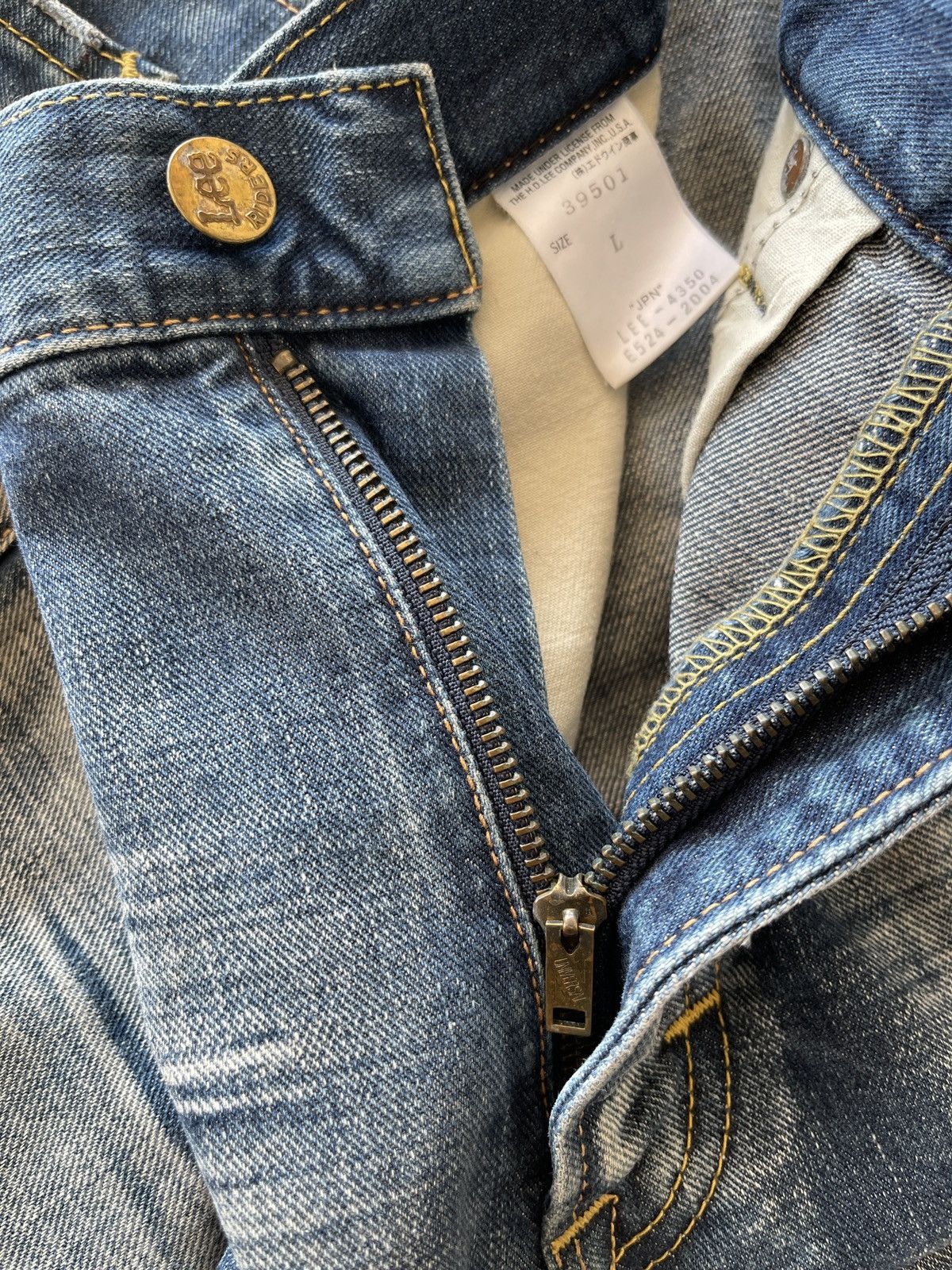 Lee Vintage Lee Riders Selvedge Rusty Jeans Size US 35 - 14 Thumbnail