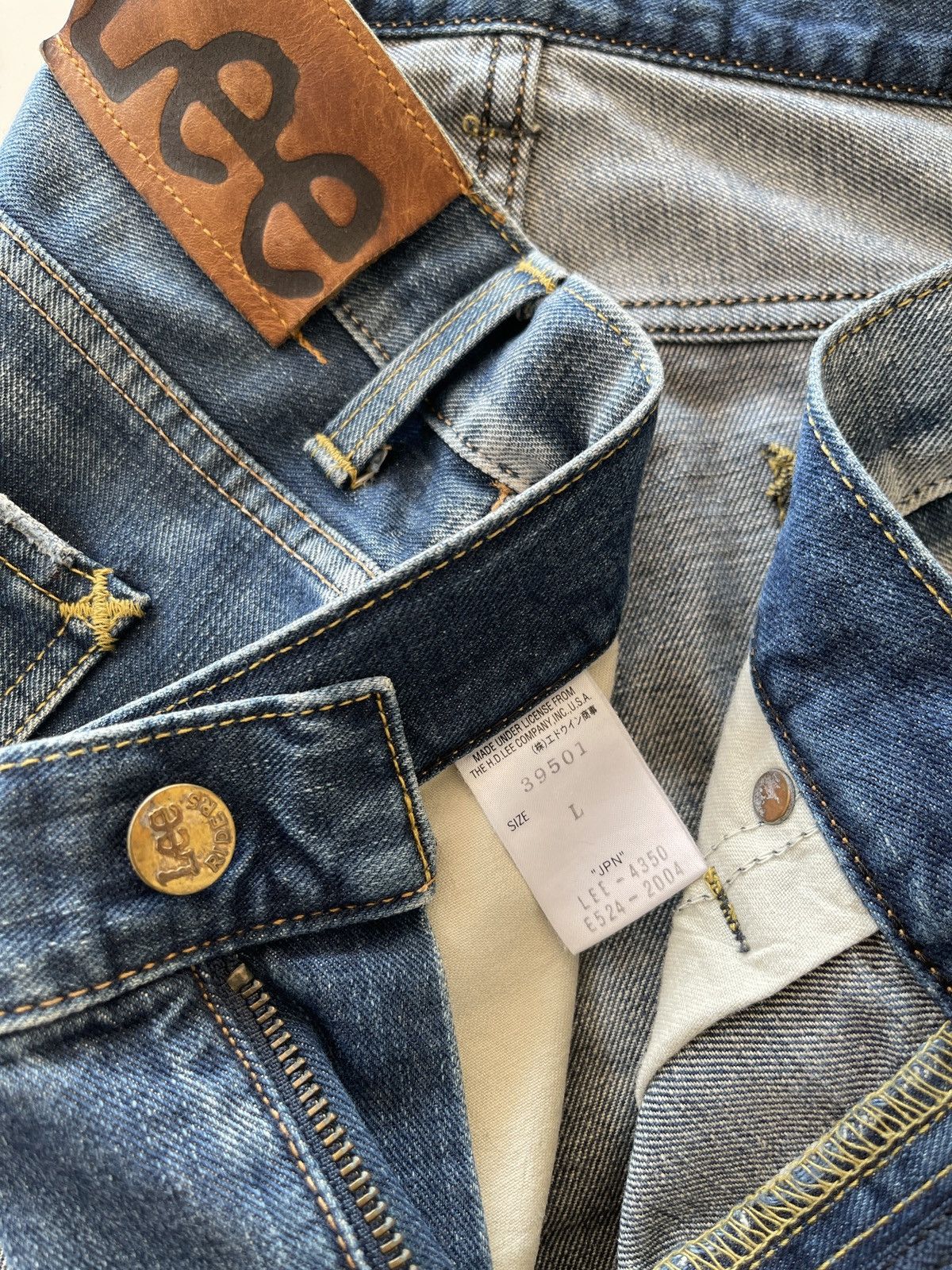 Lee Vintage Lee Riders Selvedge Rusty Jeans Size US 35 - 13 Thumbnail