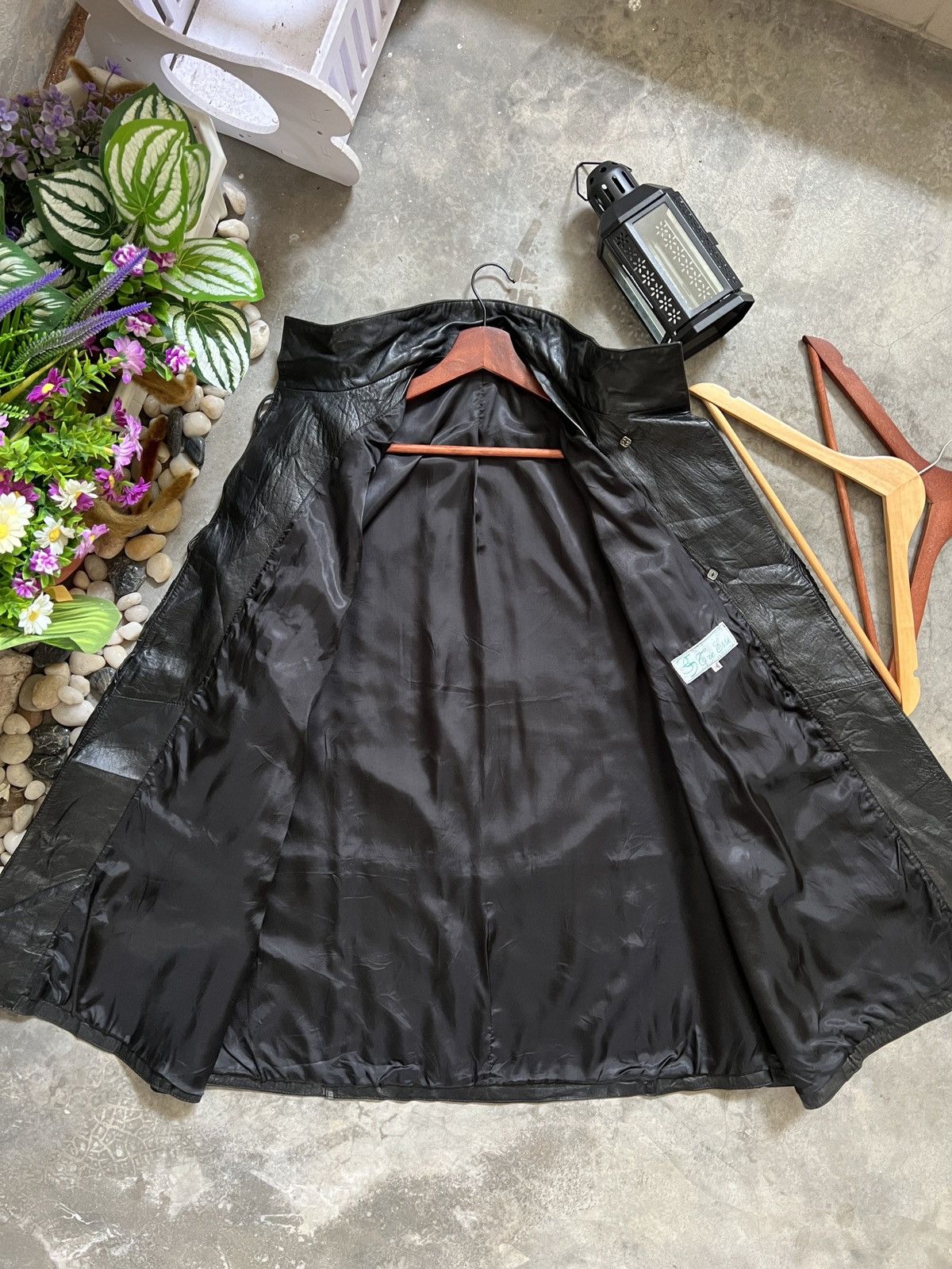 Japanese Brand × Vintage Vintage🏴‍☠️ Japanese Fully Leather Jacket Flower Embroidery Size US XL / EU 56 / 4 - 11 Thumbnail