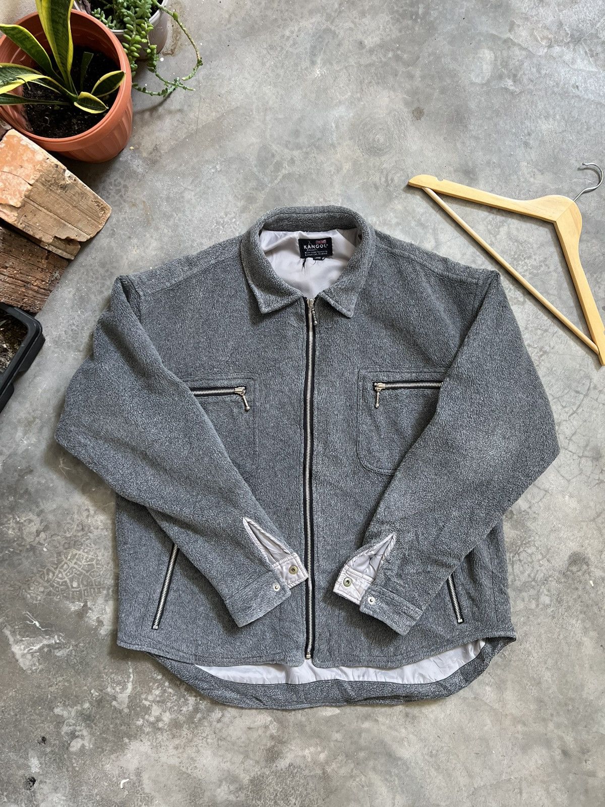 Kangol × Vintage Vintage 🔥 Kangol Fleece Jacket Size US L / EU 52-54 / 3 - 4 Thumbnail