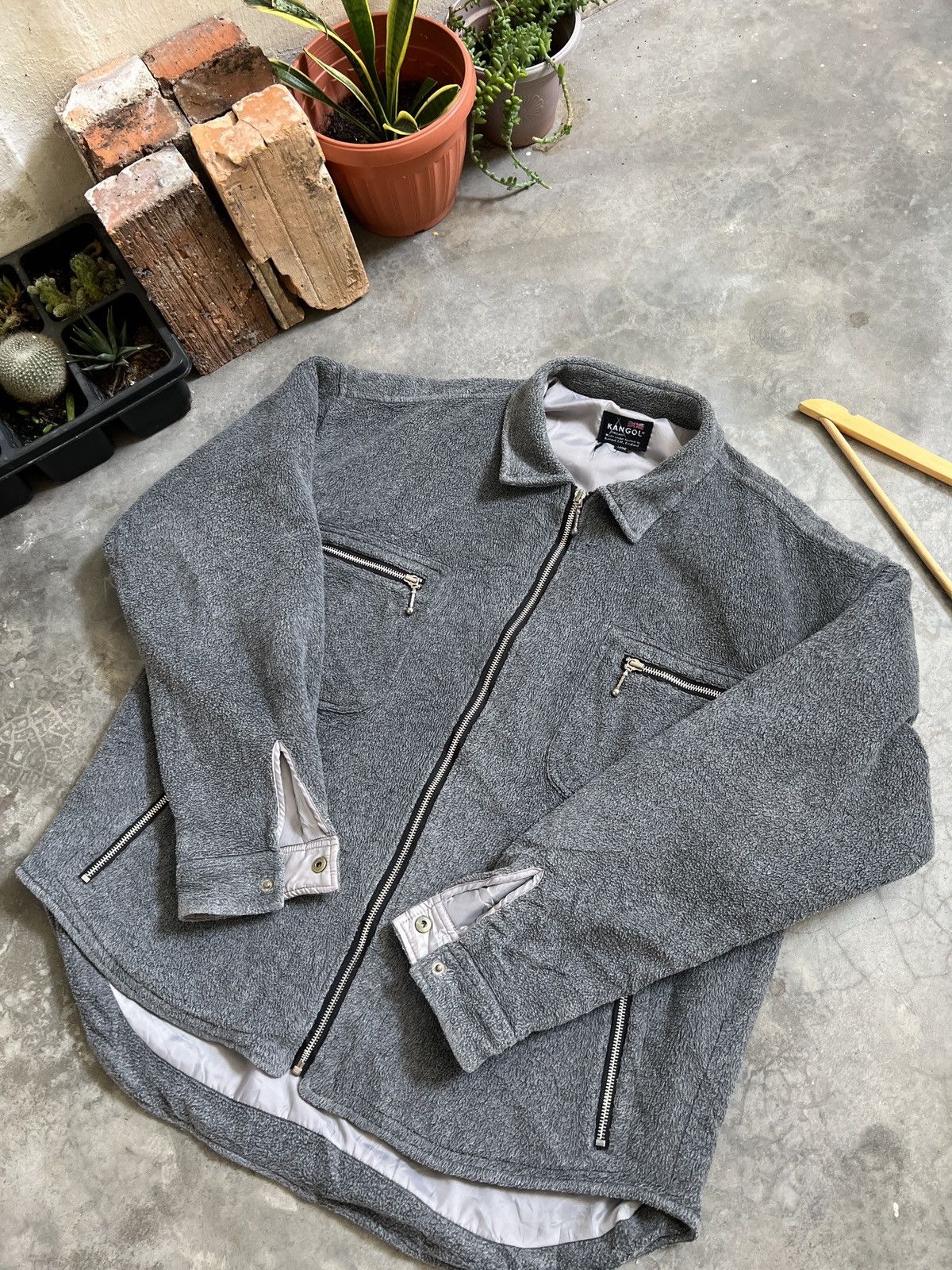 Kangol × Vintage Vintage 🔥 Kangol Fleece Jacket Size US L / EU 52-54 / 3 - 11 Thumbnail