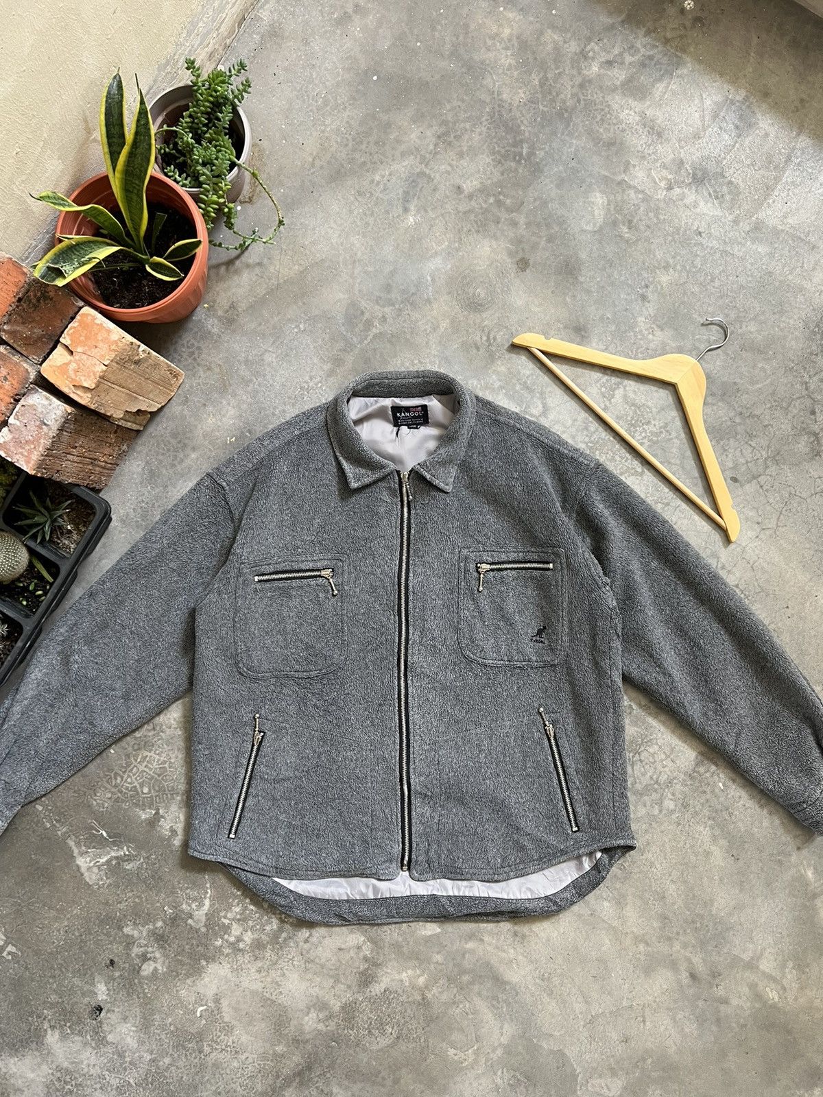 Kangol × Vintage Vintage 🔥 Kangol Fleece Jacket Size US L / EU 52-54 / 3 - 1 Thumbnail