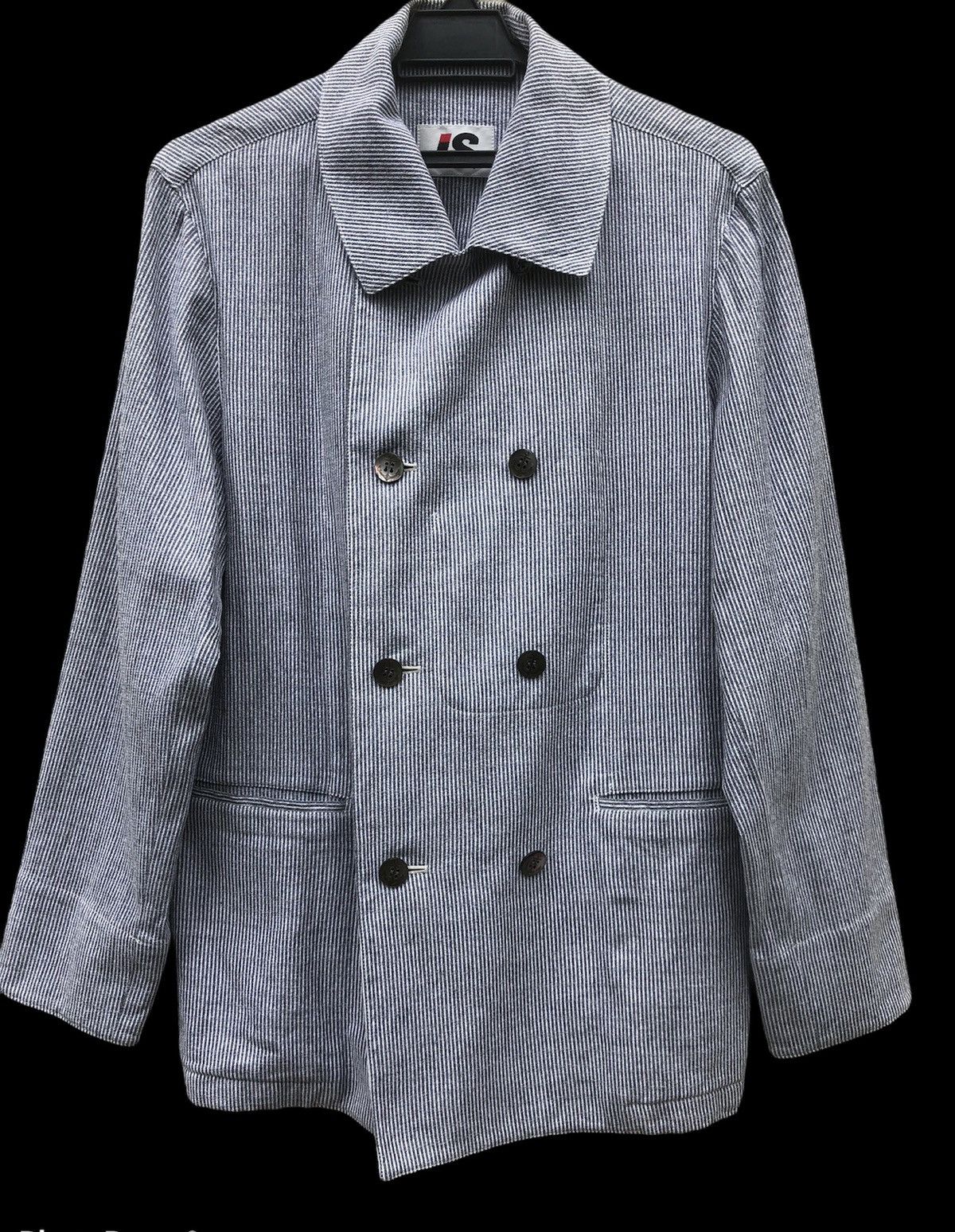 Issey Miyake × Vintage 🔥END SALE❌ Vtg I.S Issey Miyake Hickory Coat Jacket Size 38L - 3 Thumbnail