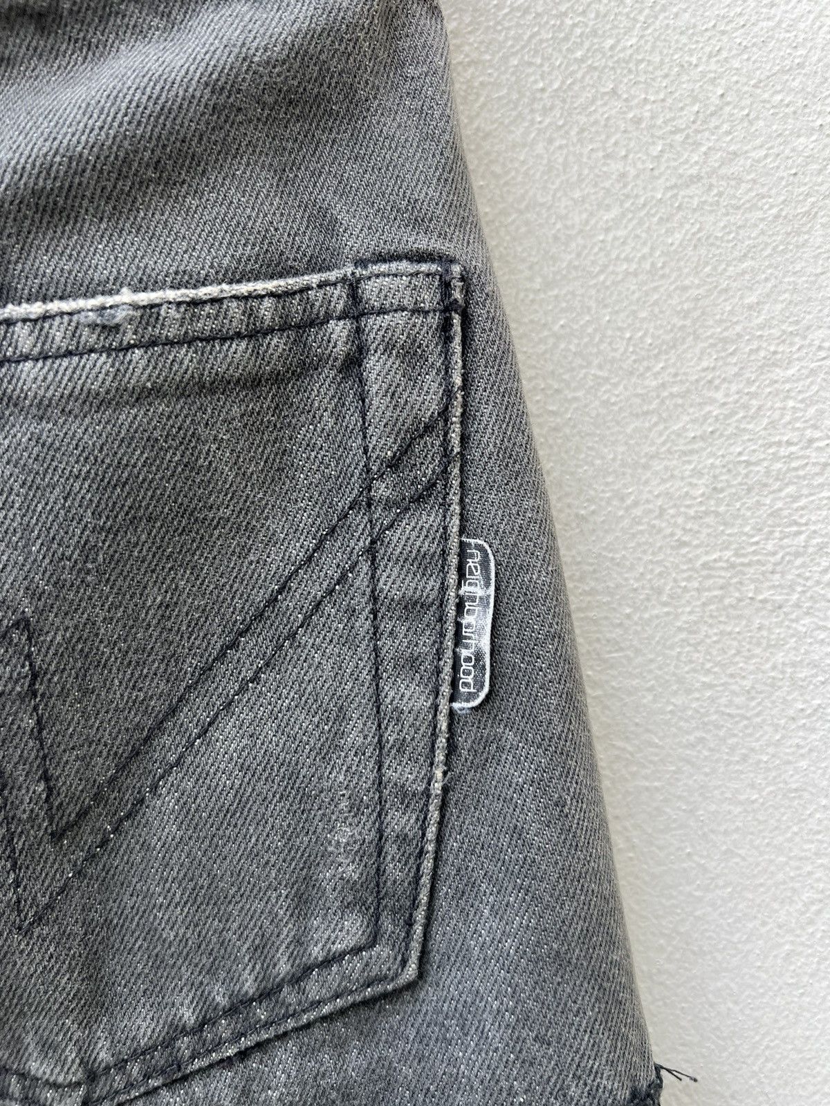 Neighborhood × Vintage Vintage 2002 Neighborhood Japan Patchwork Denim Black Jeans Size US 33 - 18 Thumbnail