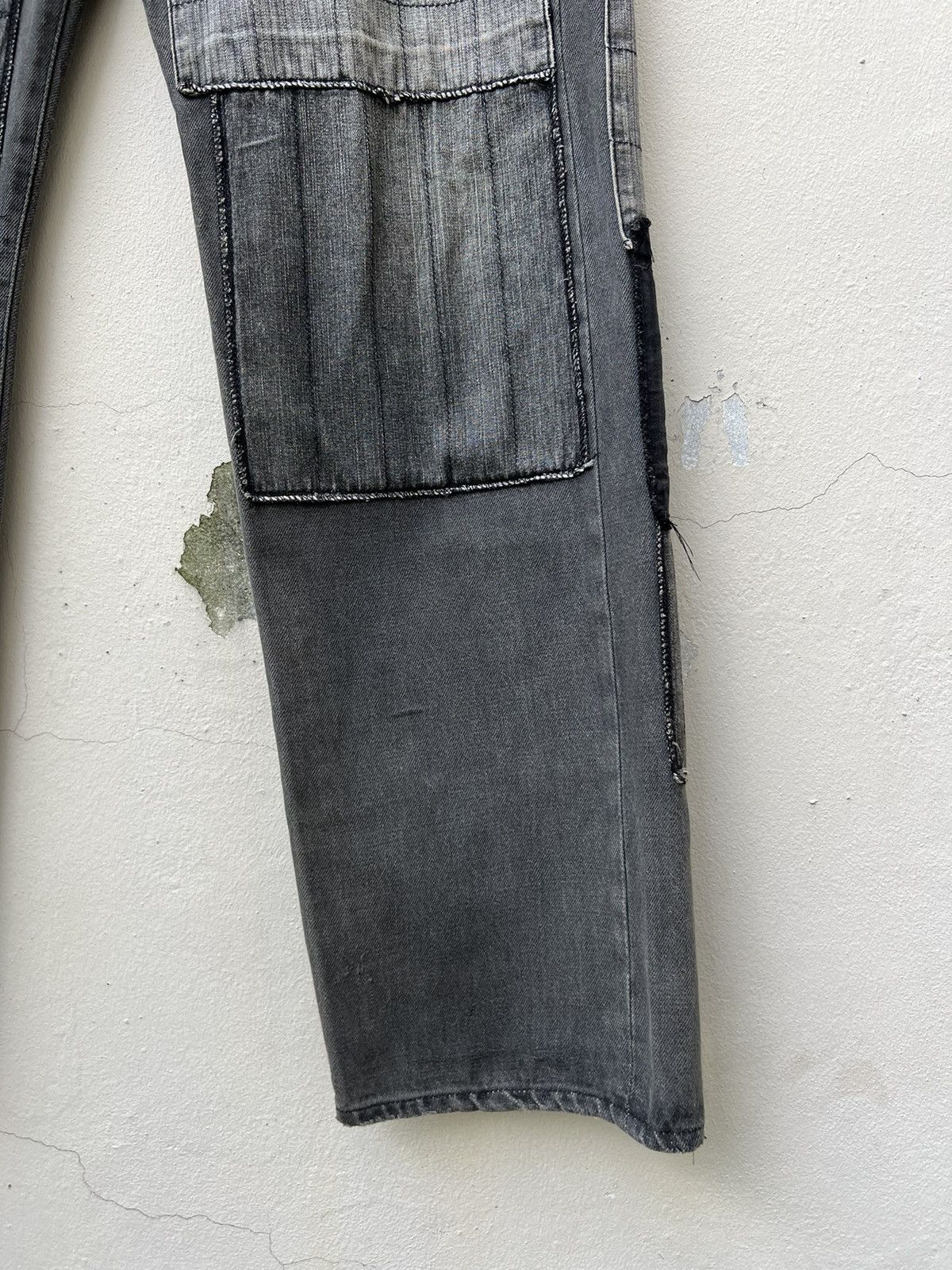 Neighborhood × Vintage Vintage 2002 Neighborhood Japan Patchwork Denim Black Jeans Size US 33 - 12 Thumbnail