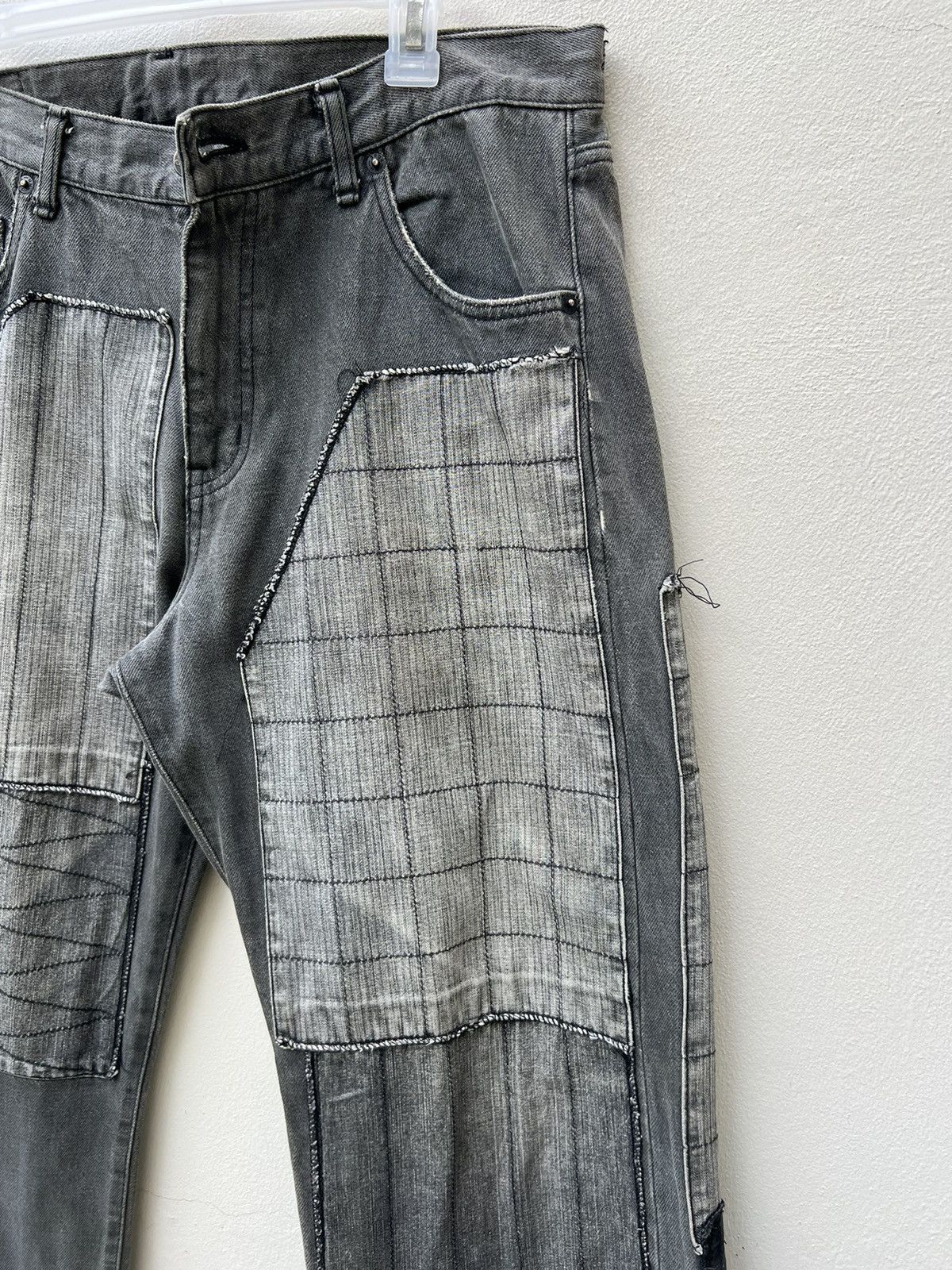 Neighborhood × Vintage Vintage 2002 Neighborhood Japan Patchwork Denim Black Jeans Size US 33 - 10 Thumbnail