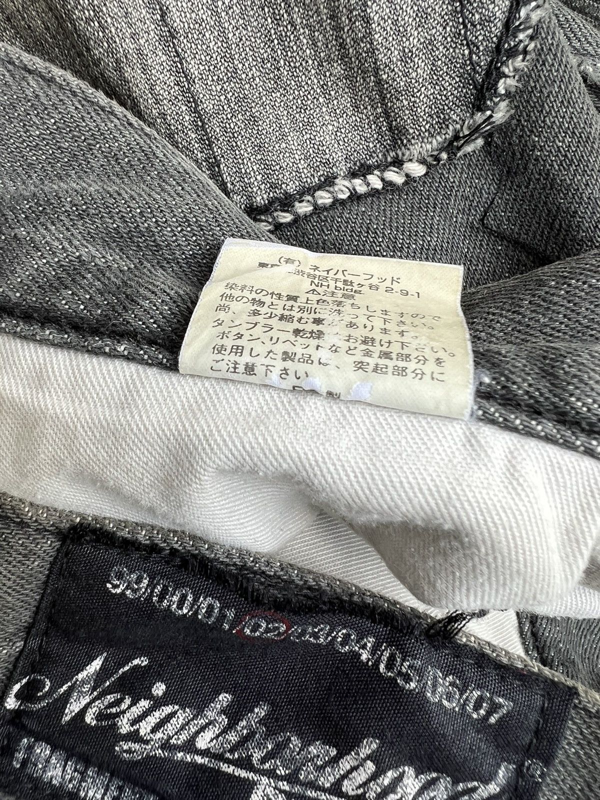 Neighborhood × Vintage Vintage 2002 Neighborhood Japan Patchwork Denim Black Jeans Size US 33 - 21 Thumbnail