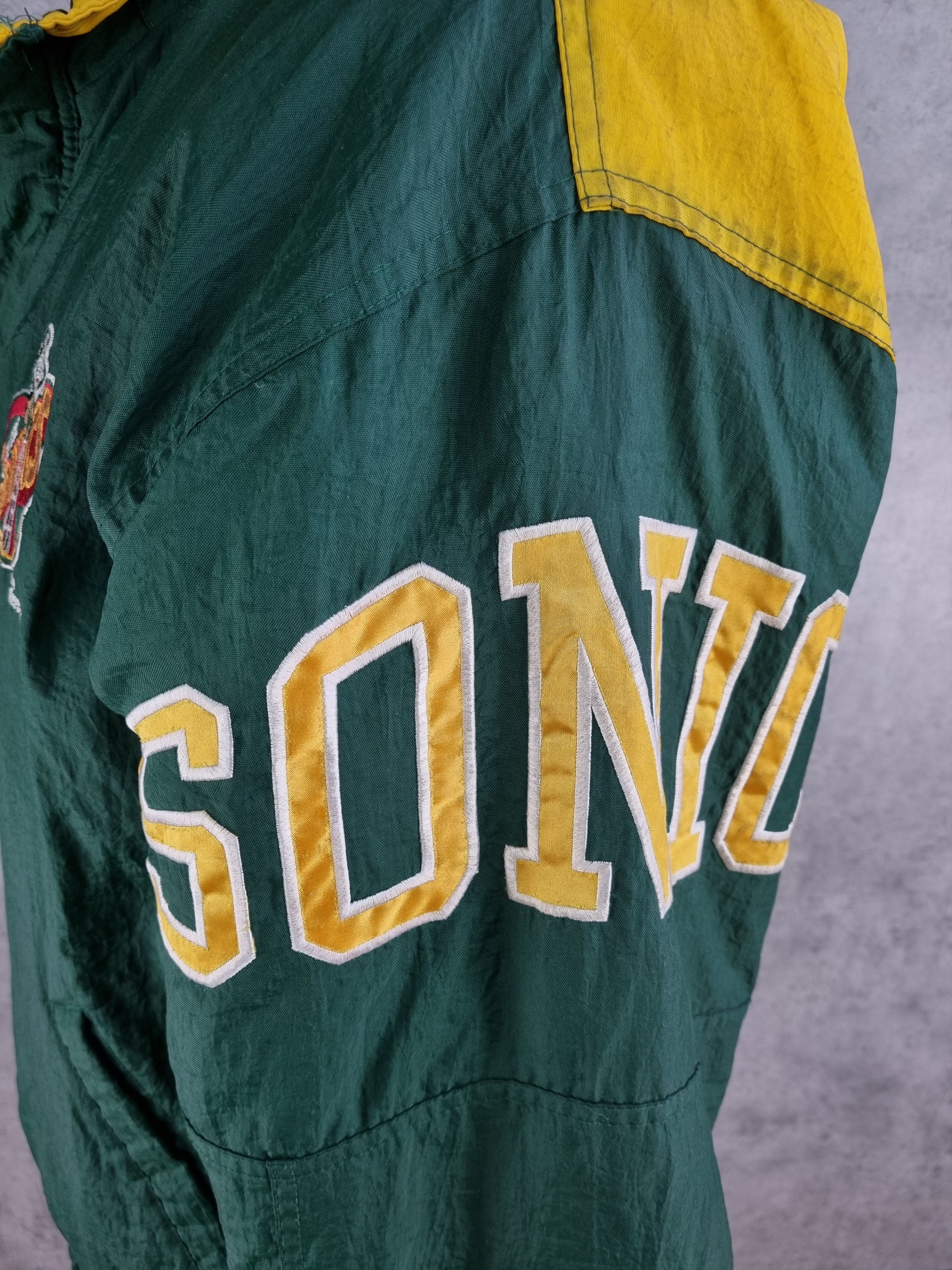 NBA × Starter × Vintage 1994 Seattle Sonics NBA Basketball Bomber Nylon Jacket Size US L / EU 52-54 / 3 - 15 Thumbnail