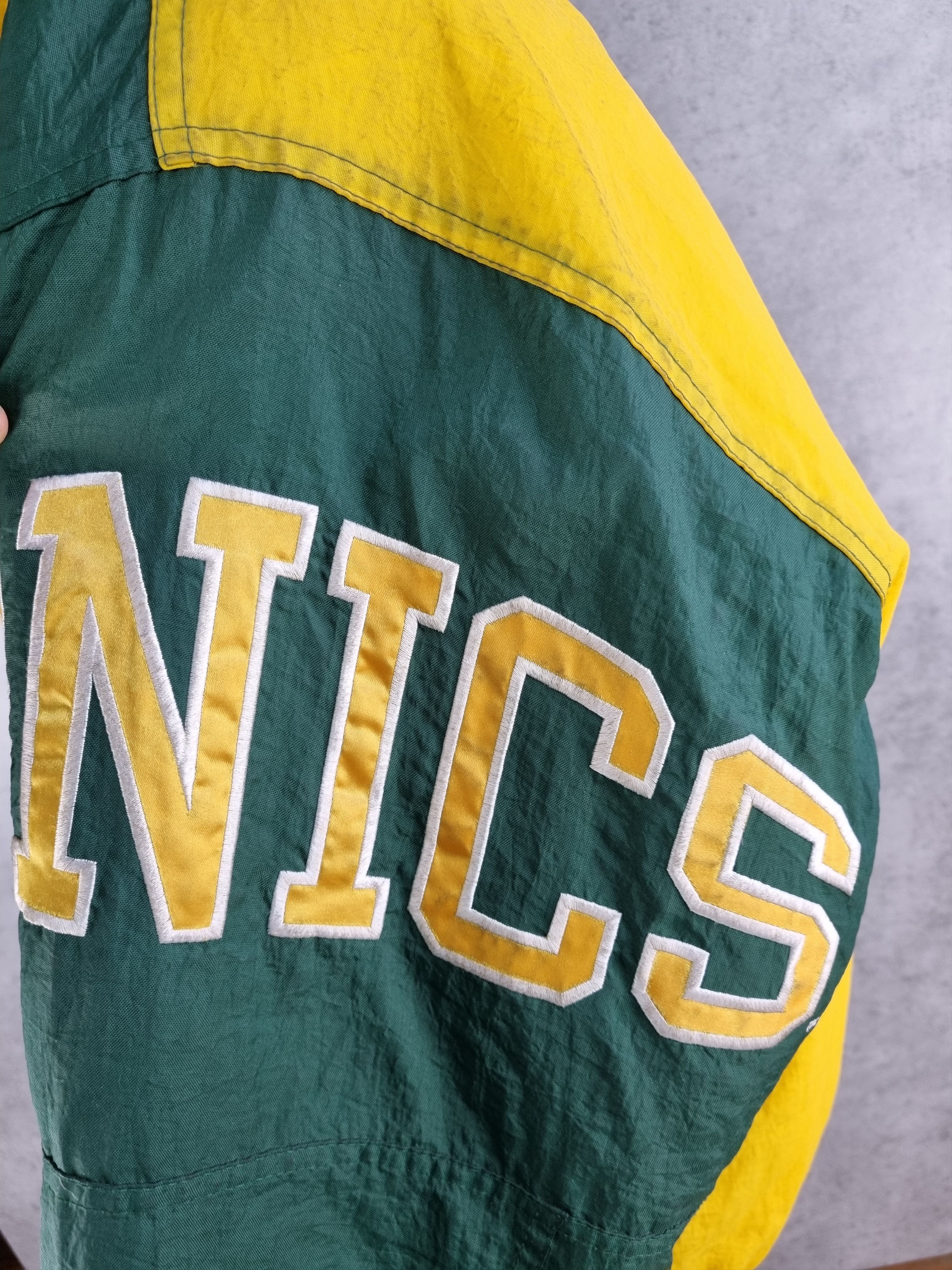 NBA × Starter × Vintage 1994 Seattle Sonics NBA Basketball Bomber Nylon Jacket Size US L / EU 52-54 / 3 - 14 Thumbnail