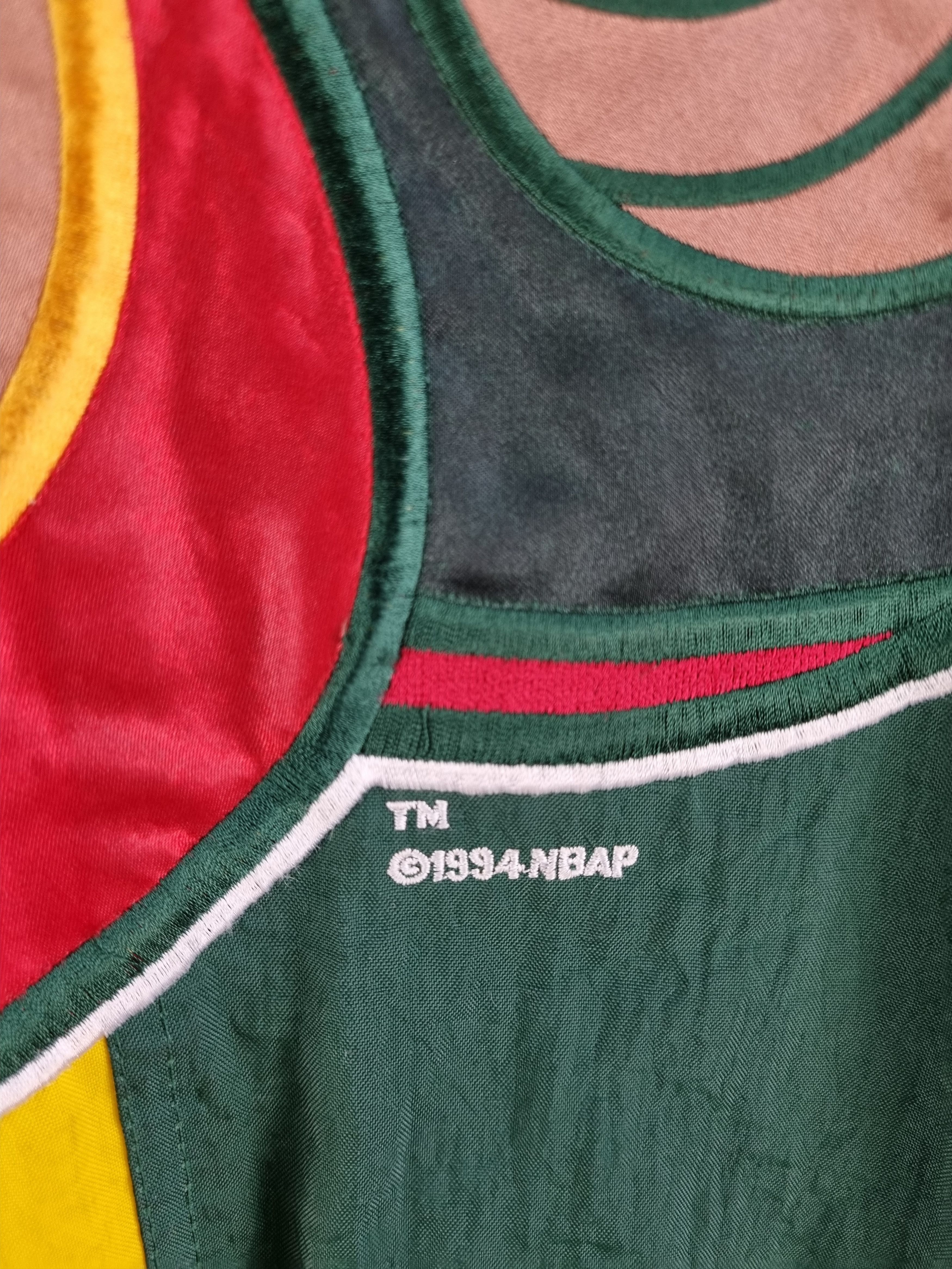 NBA × Starter × Vintage 1994 Seattle Sonics NBA Basketball Bomber Nylon Jacket Size US L / EU 52-54 / 3 - 5 Thumbnail